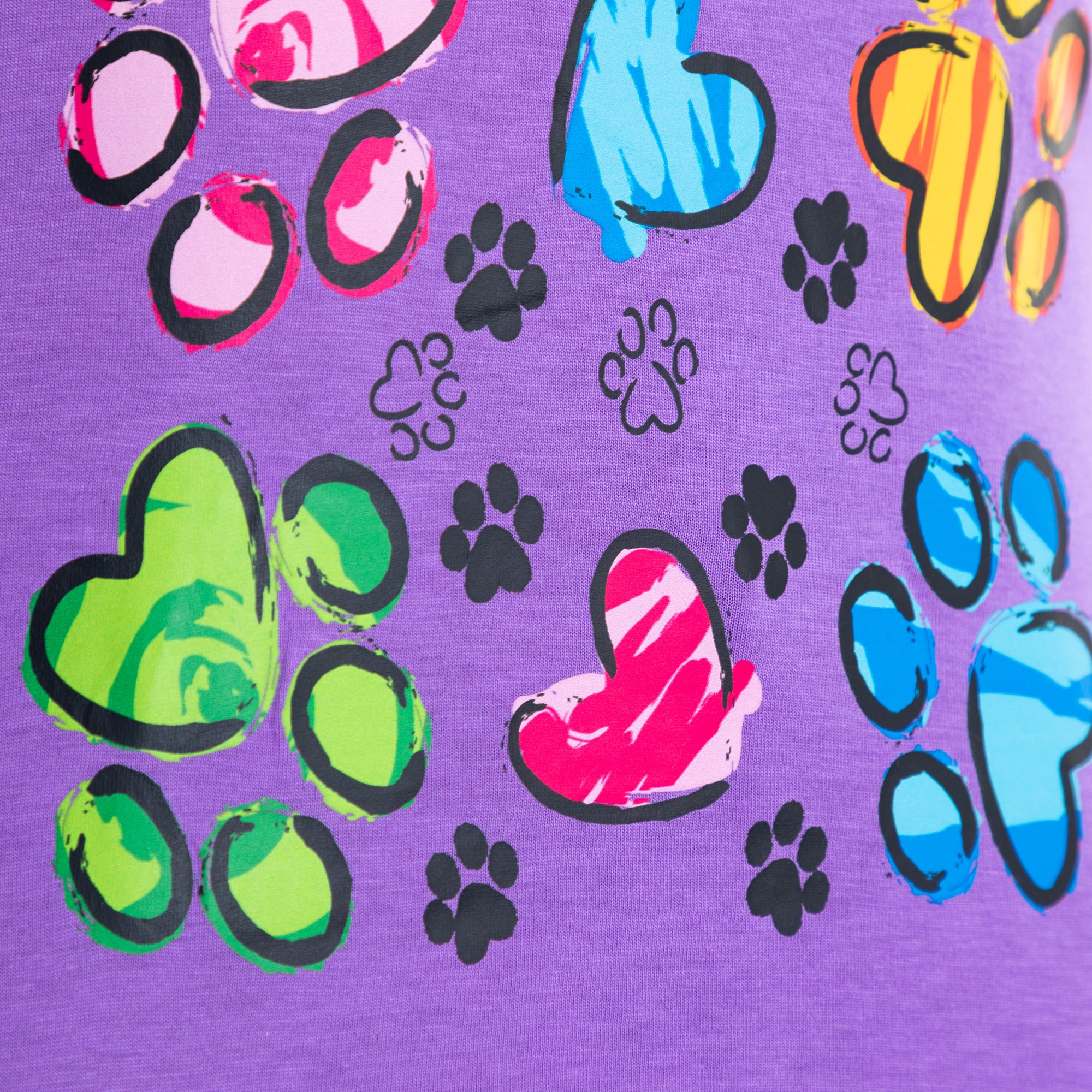 Paw Splatter Long Sleeve Tee、mySite、camillekostekn