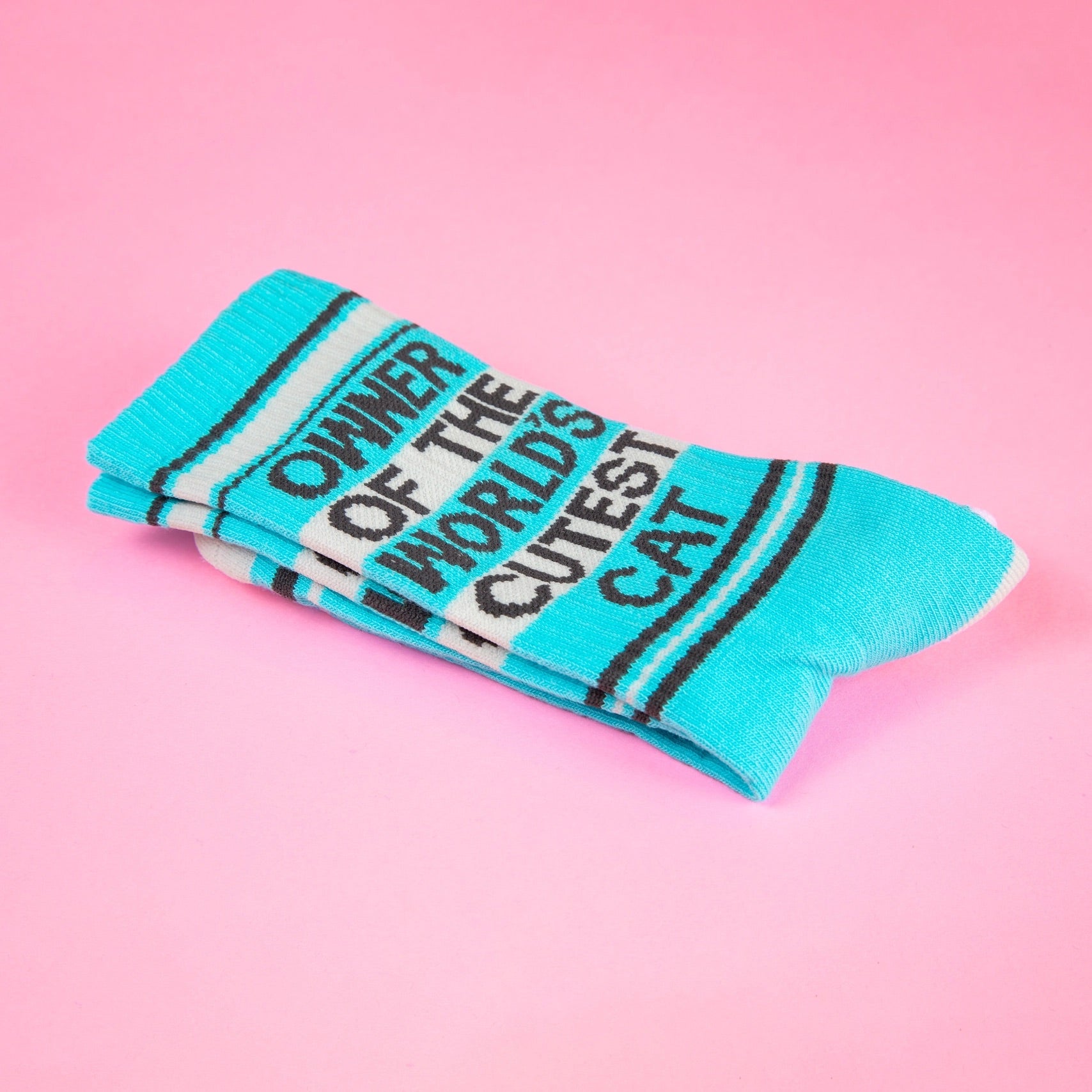 Owner of the World's Cutest Cat Gym Crew Socks、mySite、g9winljtr