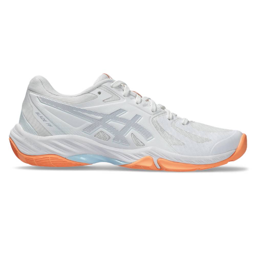 Asics Gel Blade FF Women's Indoor Court Shoe (White/Grey Blue)