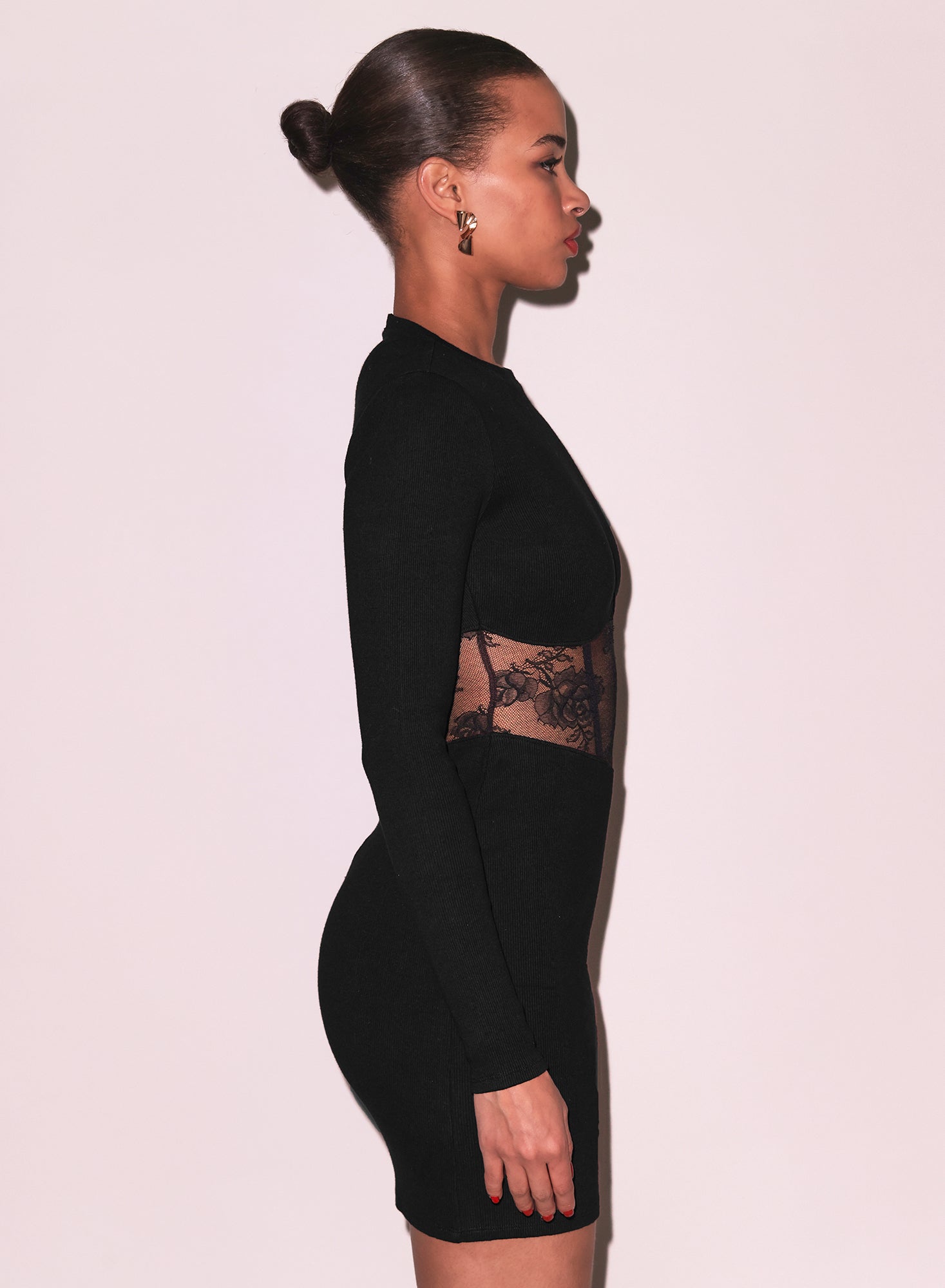 Rib and Bouquet Lace Boned Dress、mySite、bengalsvssteelers