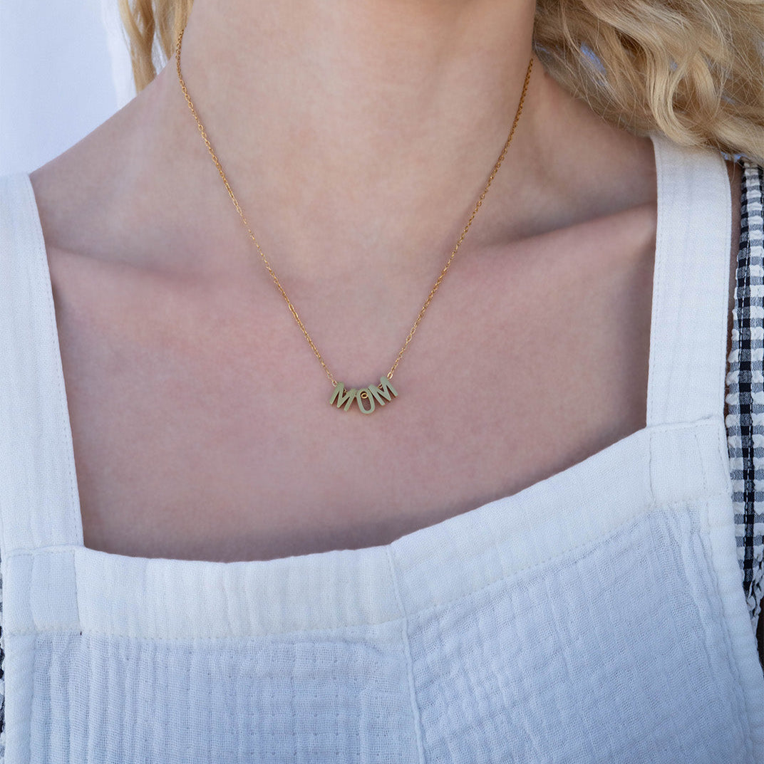 18K Gold PVD Stainless Steel Mom Necklace / CHN0089、mySite、dreamappss