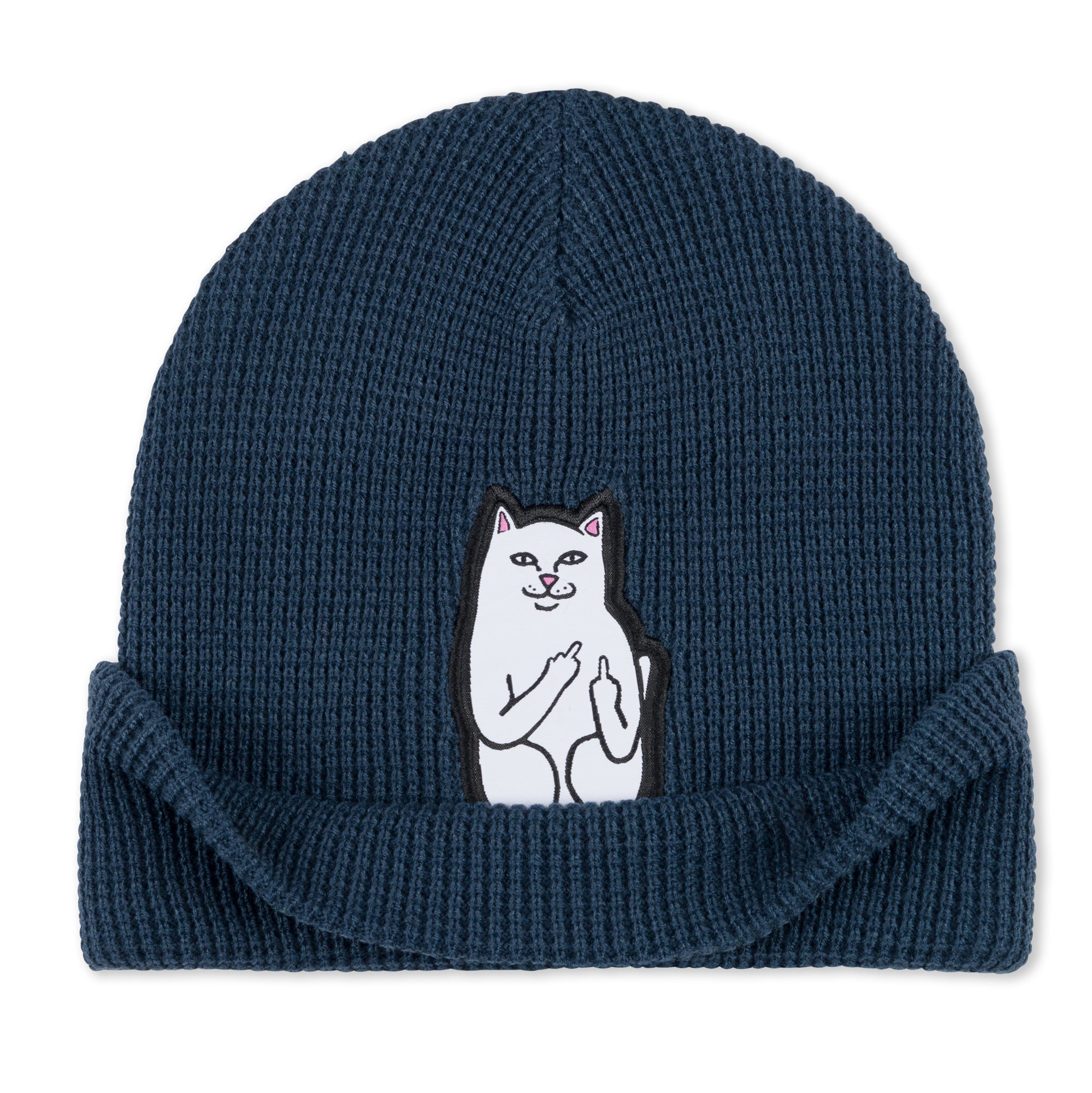  Lord Nermal Waffle Knit Beanie (Navy)、mySite、merchandisen