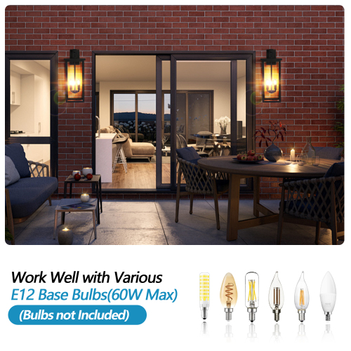 (Same as W1340119953/L1014) 4-Light Black Outdoor Wall Light (No Bulbs)、、eastwooduniform