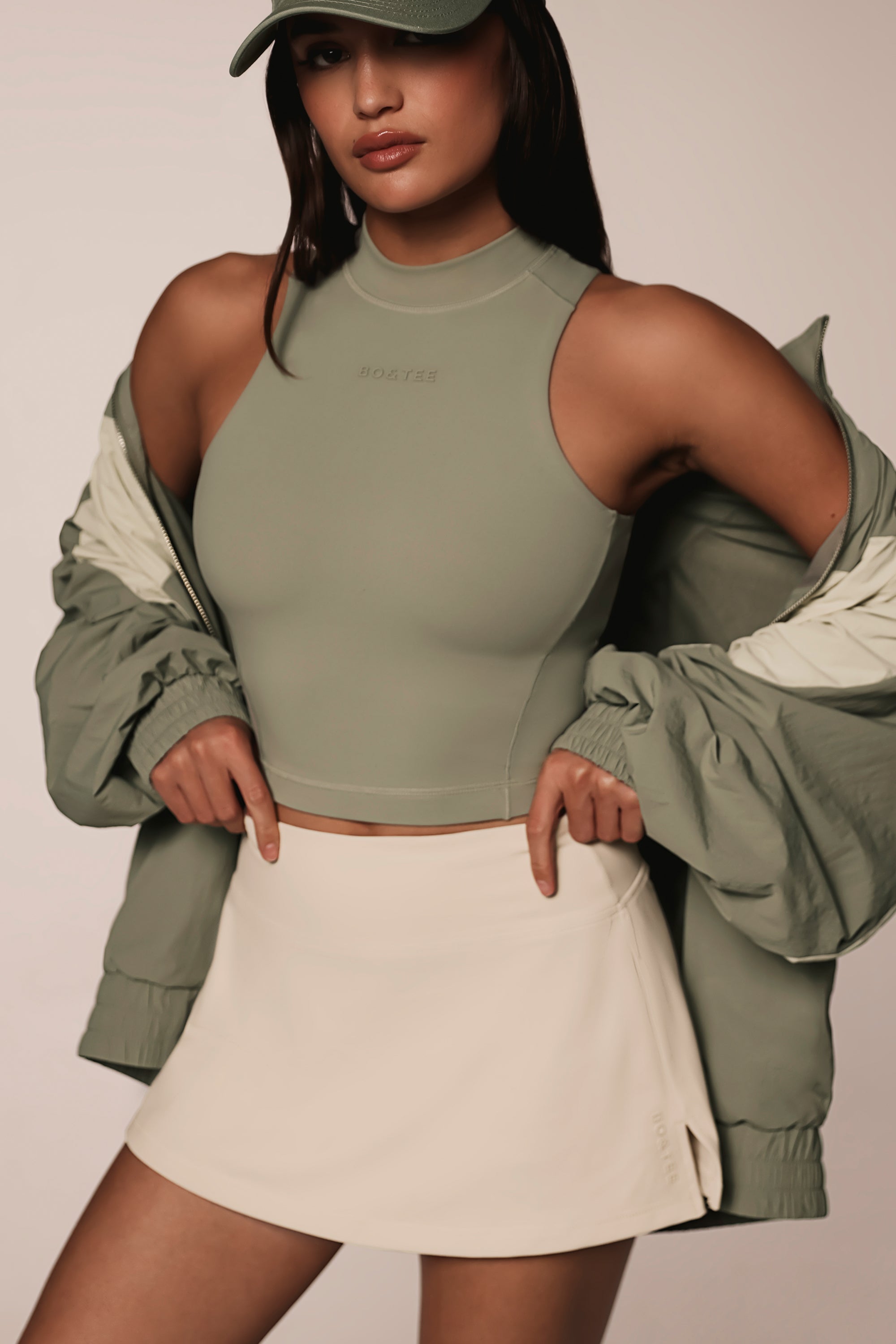 Soft Active Mini Skort in Bone、mySite、solidvoid