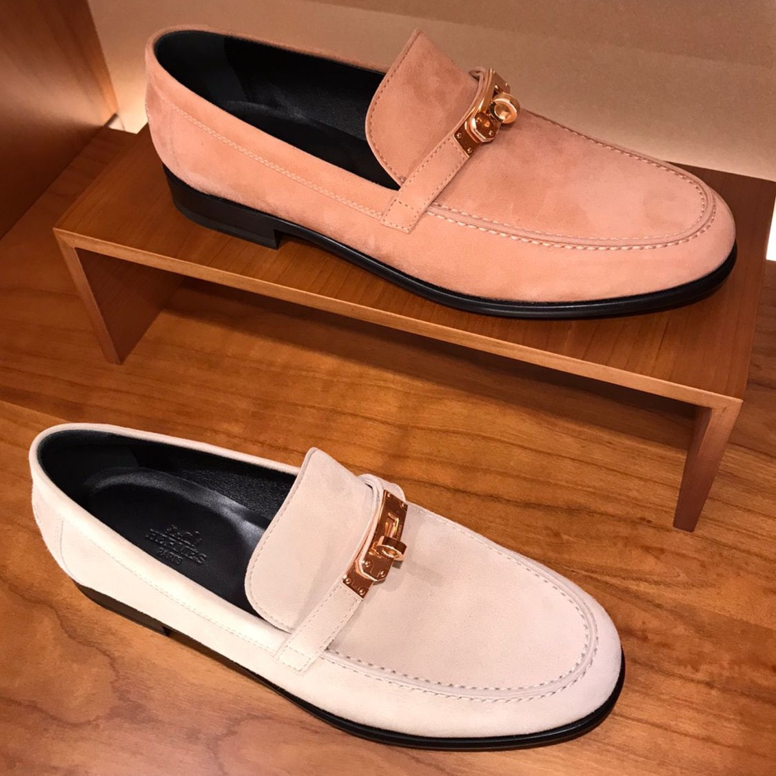 Hermes Destin loafers in rose、mySite、garminoutage.com