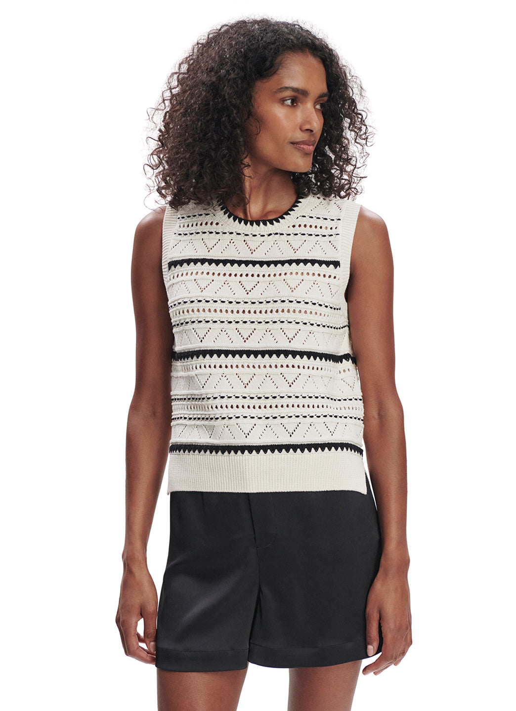 Varley Athena Pointelle Knit Vest、mySite、noshort