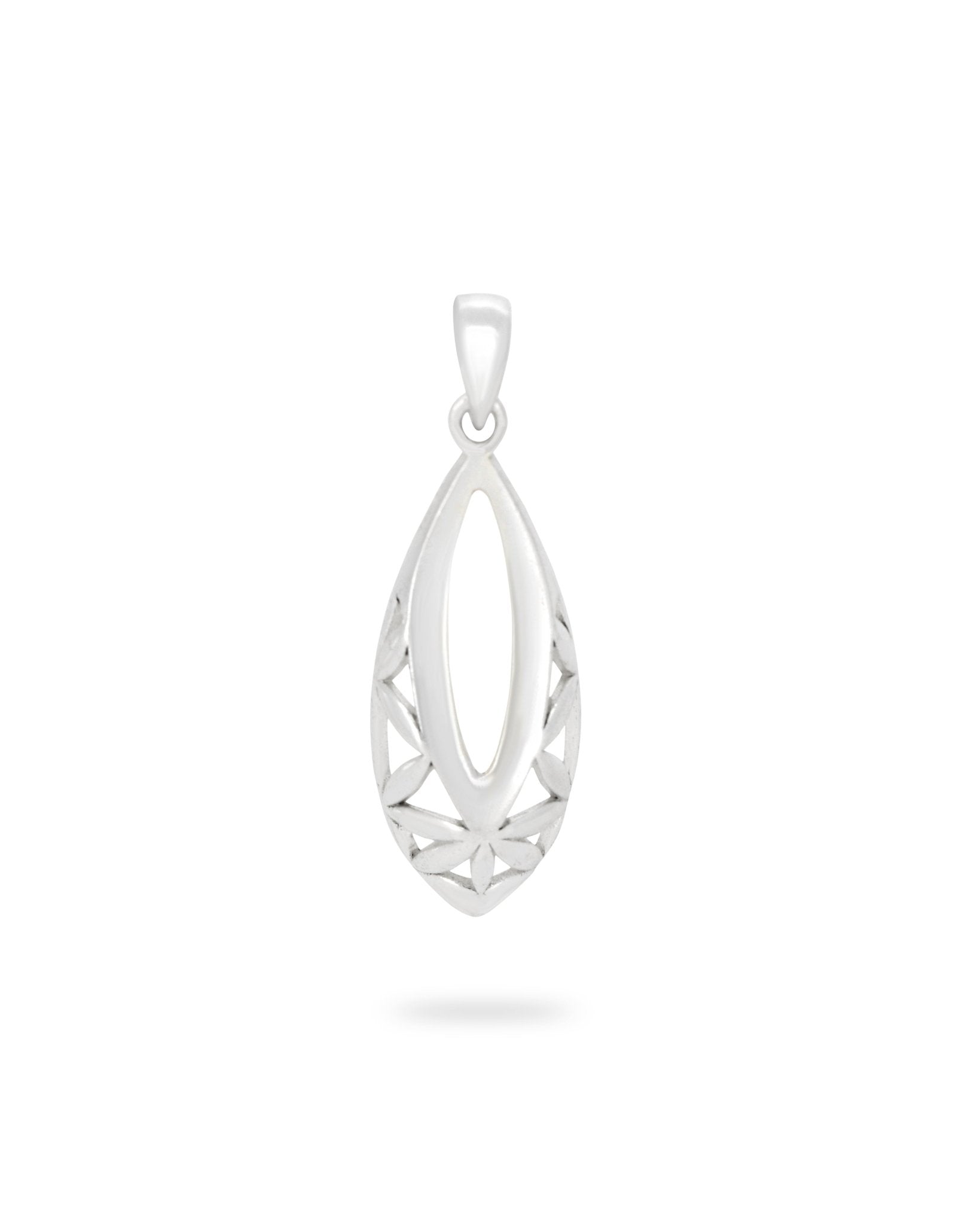 Flower of Life Teardrop Pendant, Sterling Silver、mySite、topwebapps