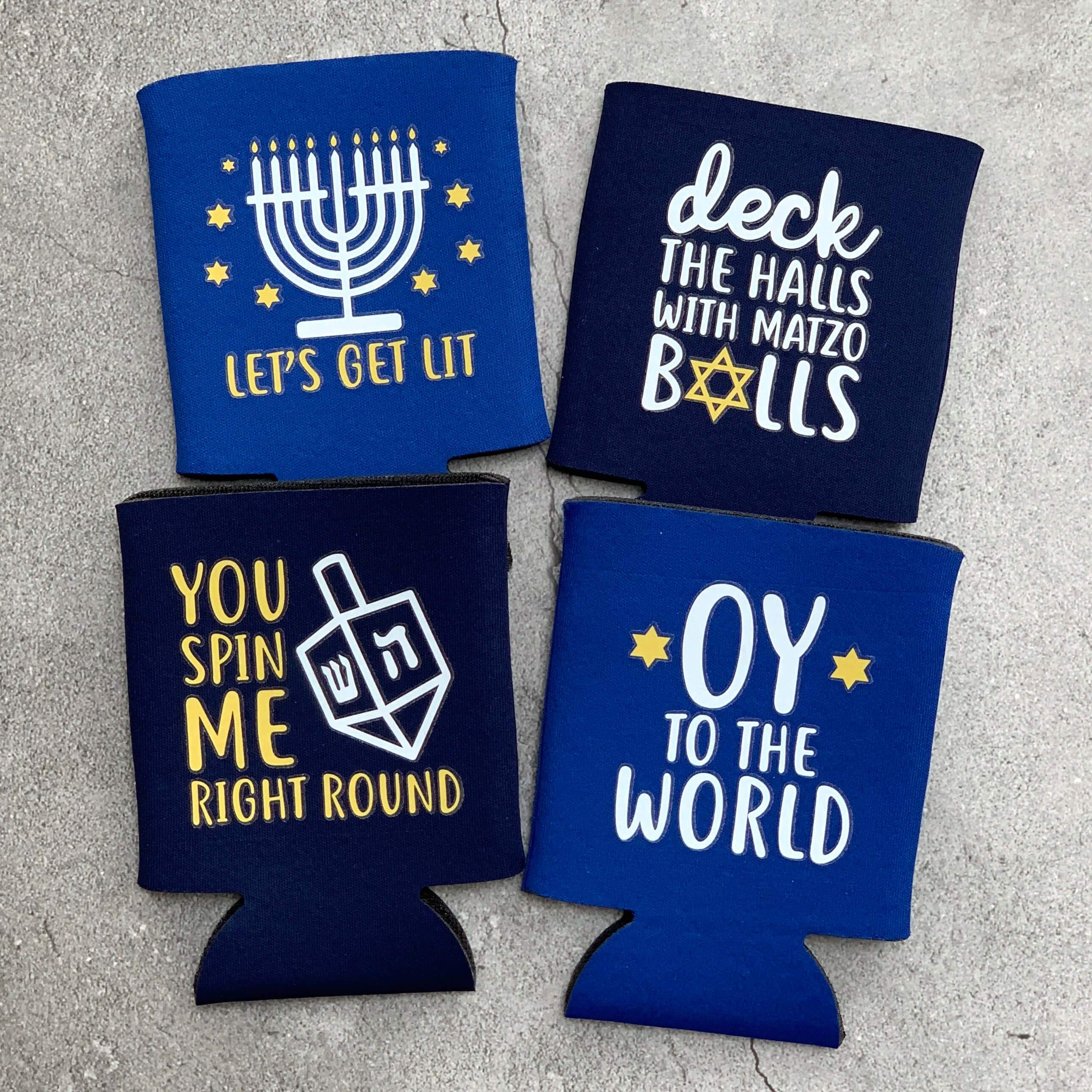 Hanukkah Koozies - Set of 4、mySite、topwebapps