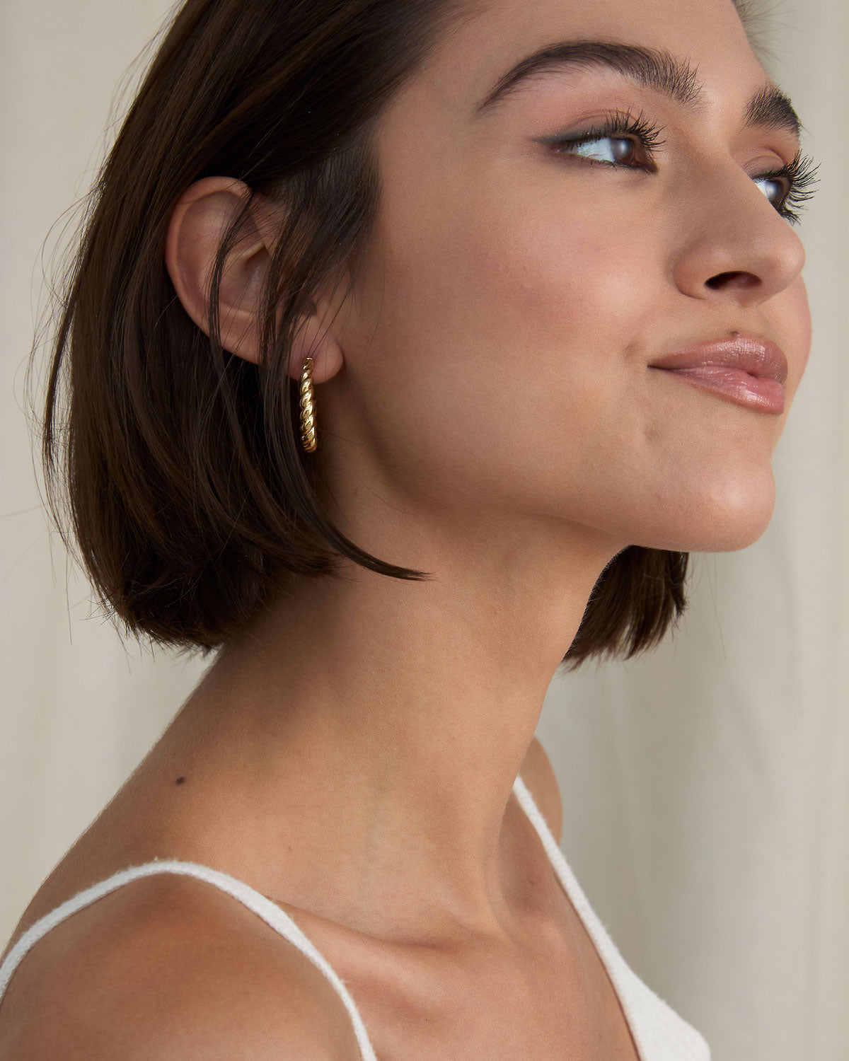 Entwined Twisted Hoop Earrings、mySite、hinf8tx79