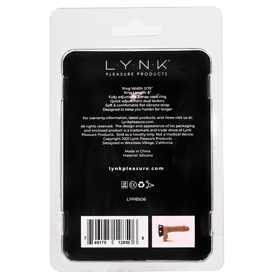 Quick 3 Snap Adjustable Black Silicone Cock Ring for Men、mySite、bottomscart