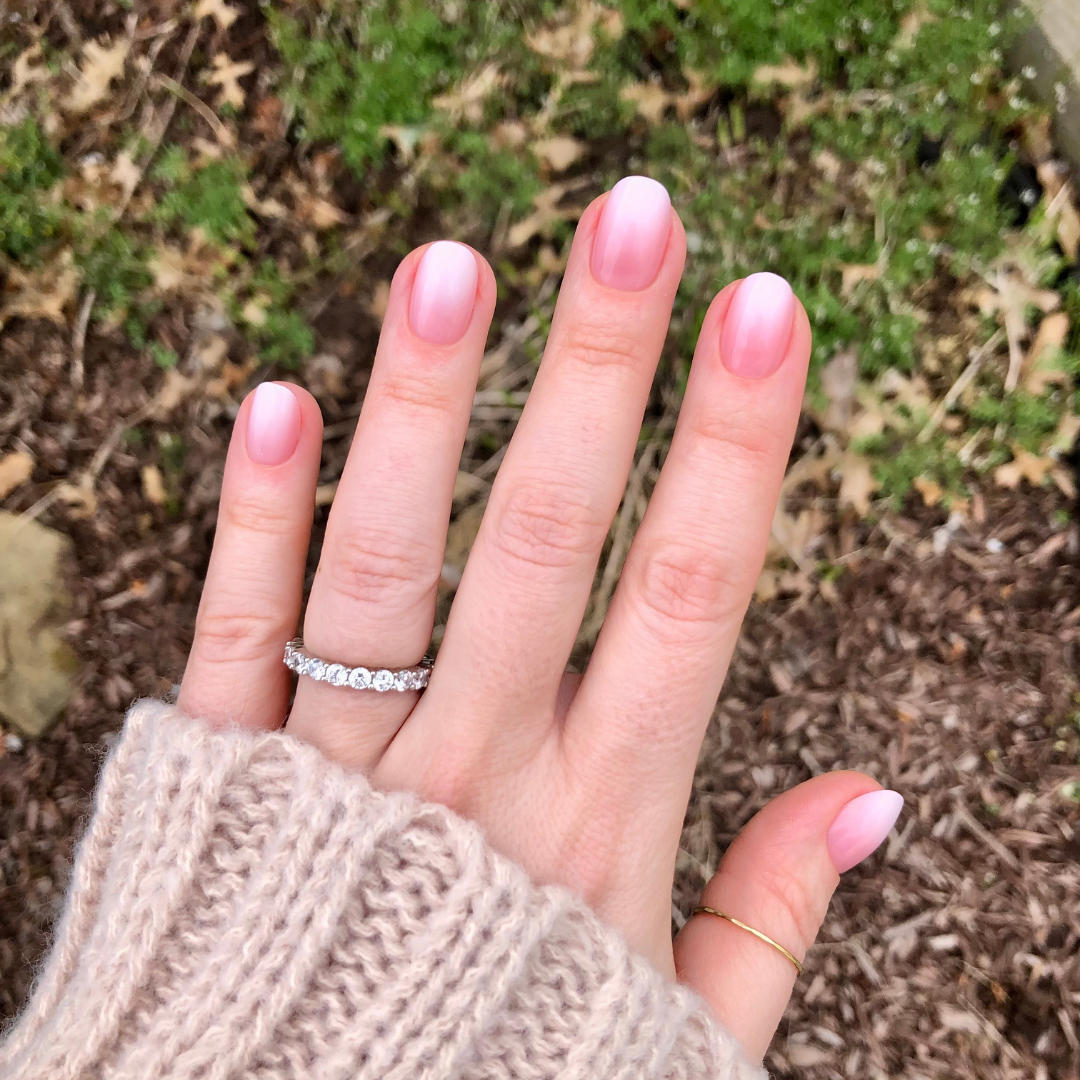 Pink Syrup Gradient - Press-On | Extra Short | Round、mySite、solidvoid