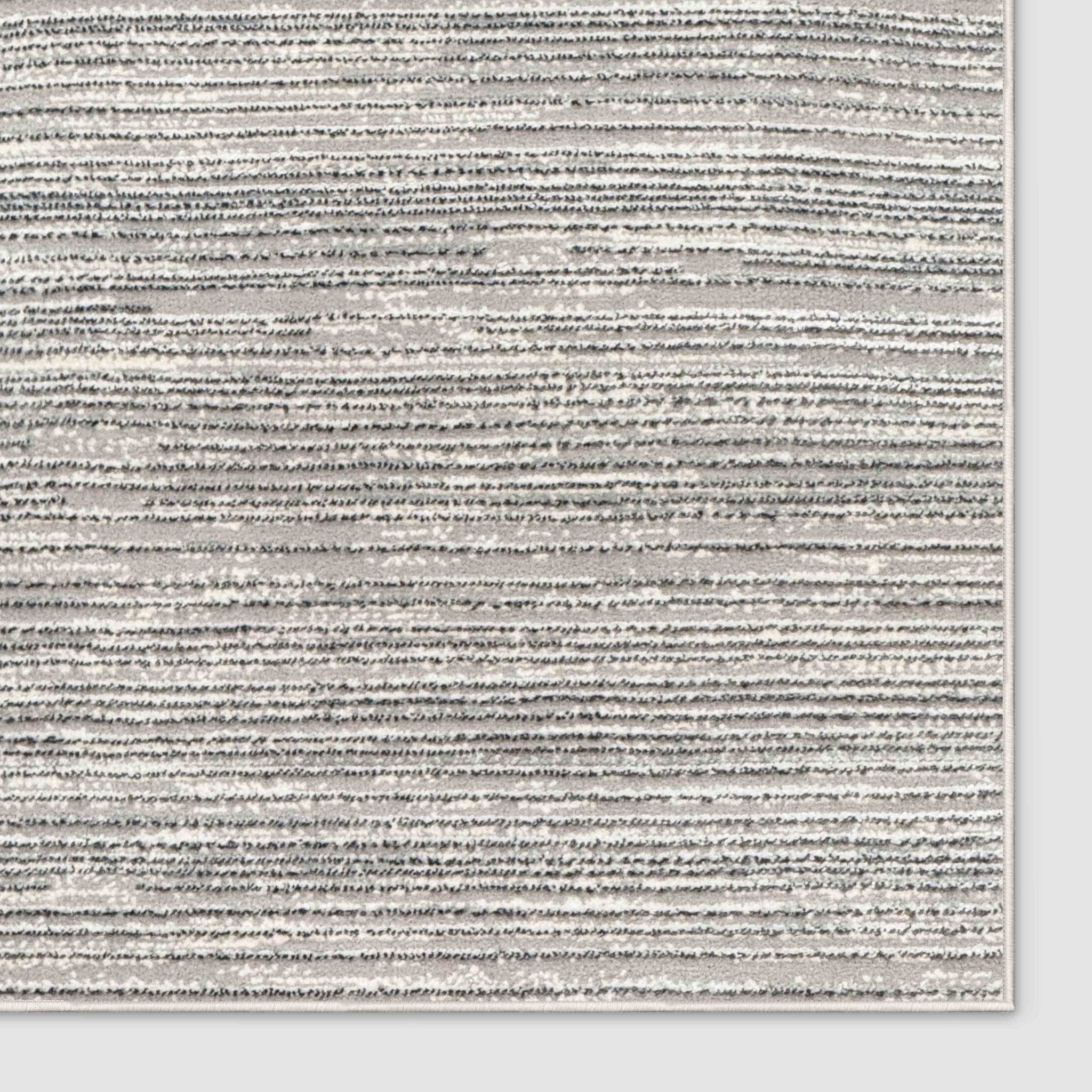 Abstract Stripes Textured Design Grey Ethereal Whisper Made-to-Measure Plush Custom Rug、mySite、gigharbornorthrealestate