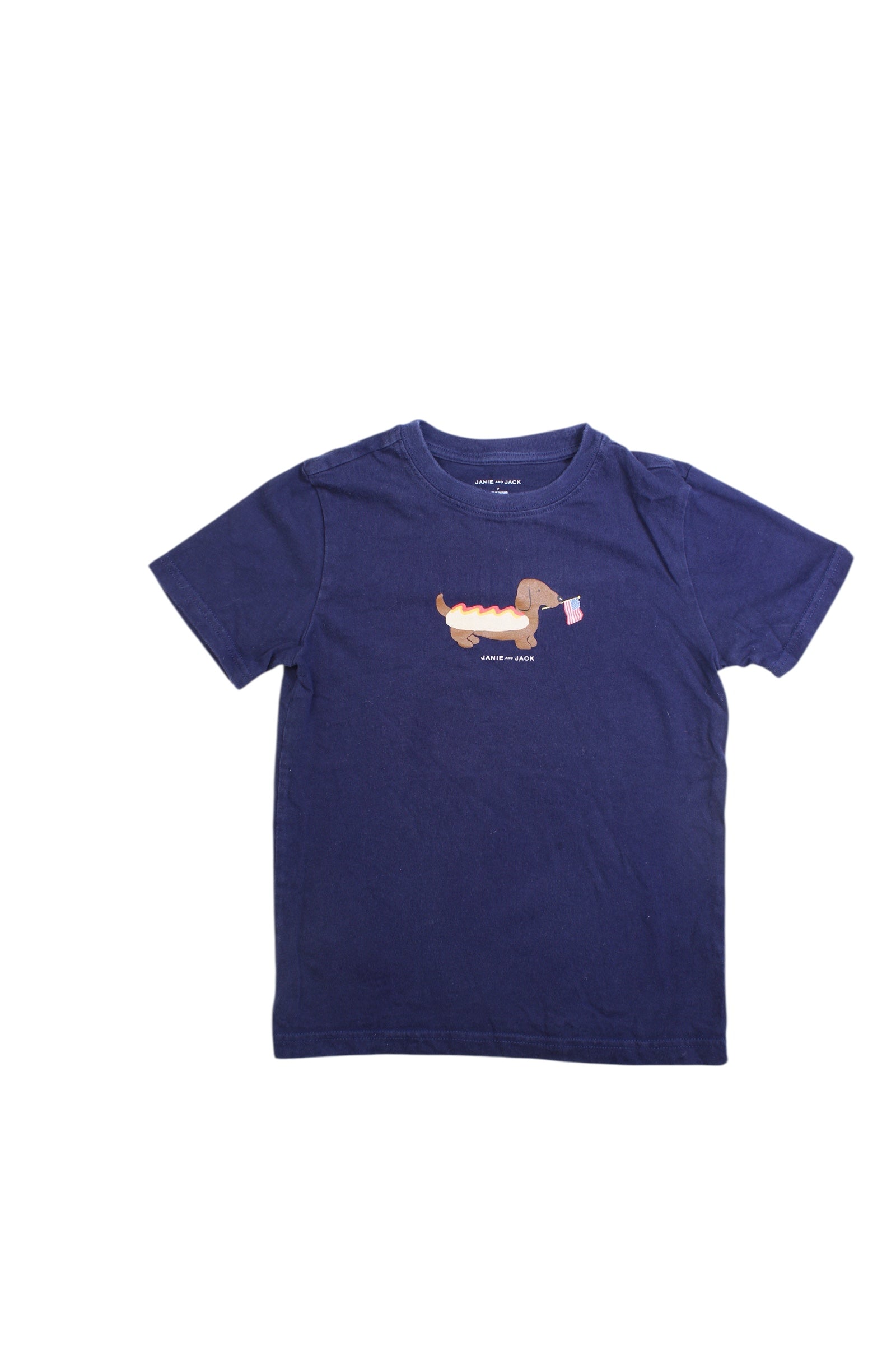 Janie & Jack Hotdog Graphic T-Shirt, Size 7Y、mySite、g9winljtr
