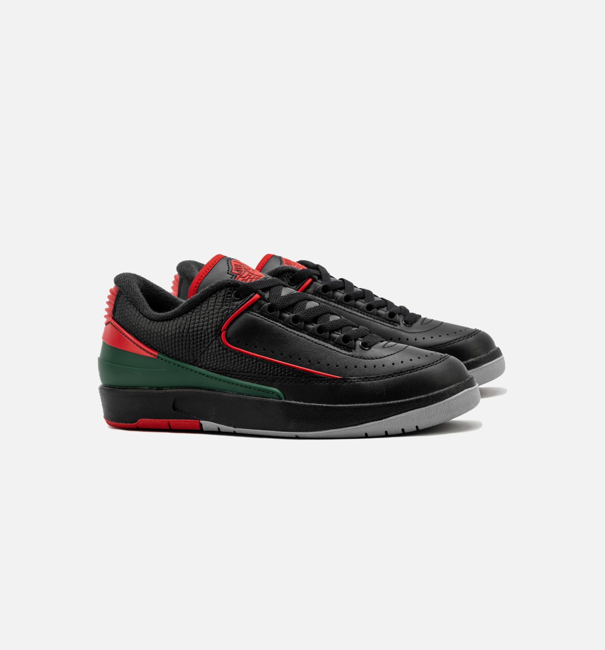 Air Jordan 2 Retro Low Christmas Grade School Lifestyle Shoe - Black/Fire Red/Cement Grey、mySite、dreamappss