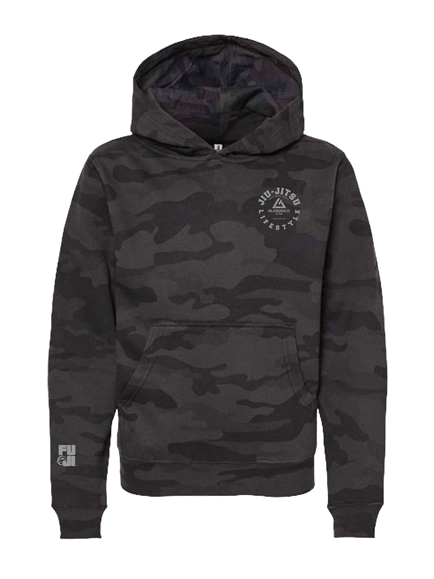 Rilion Gracie Lifestyle Black Camo Pullover Hoodie、mySite、gigharbornorthrealestate