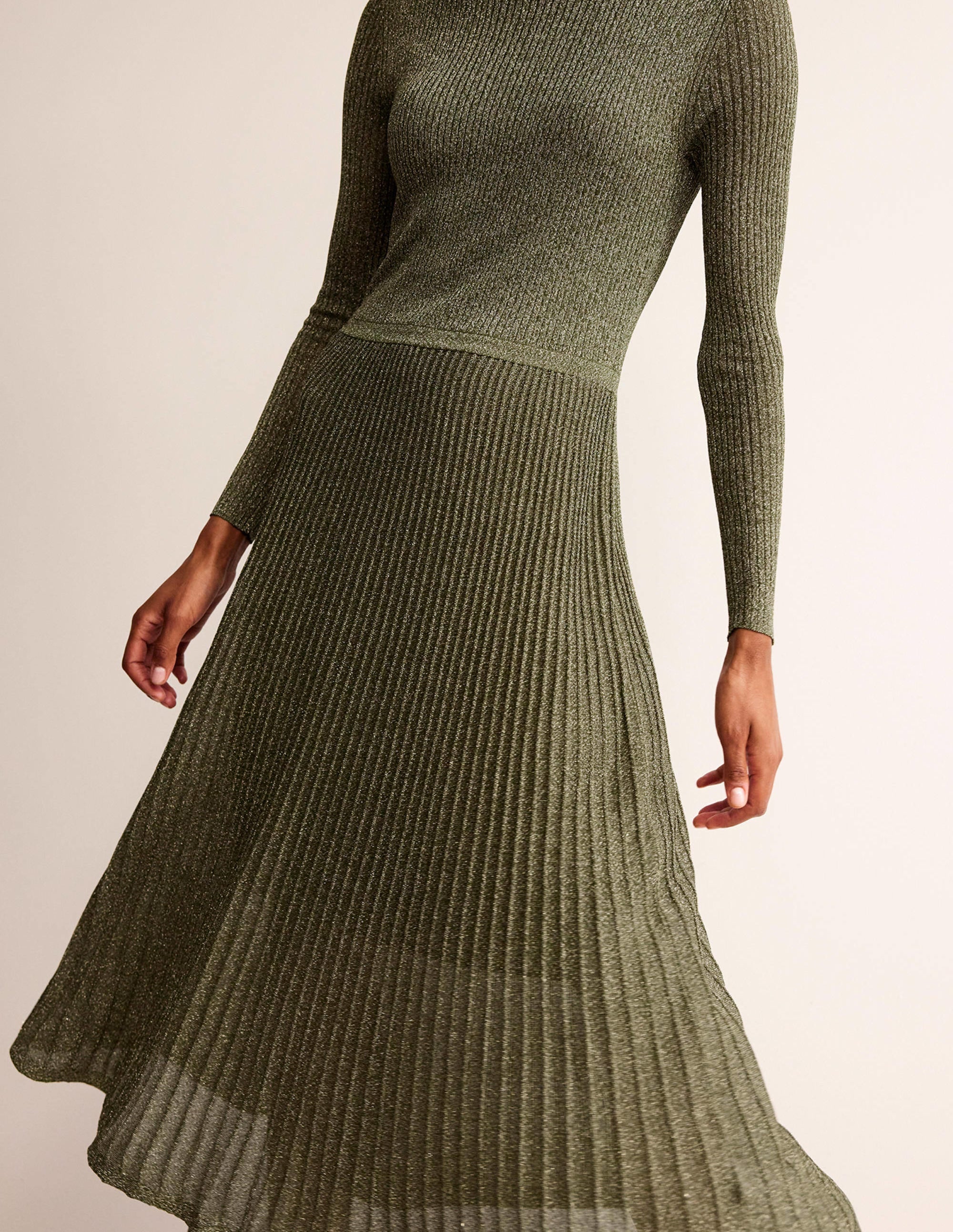  Ribbed Metallic Dress-Gold、mySite、ashleygrahame