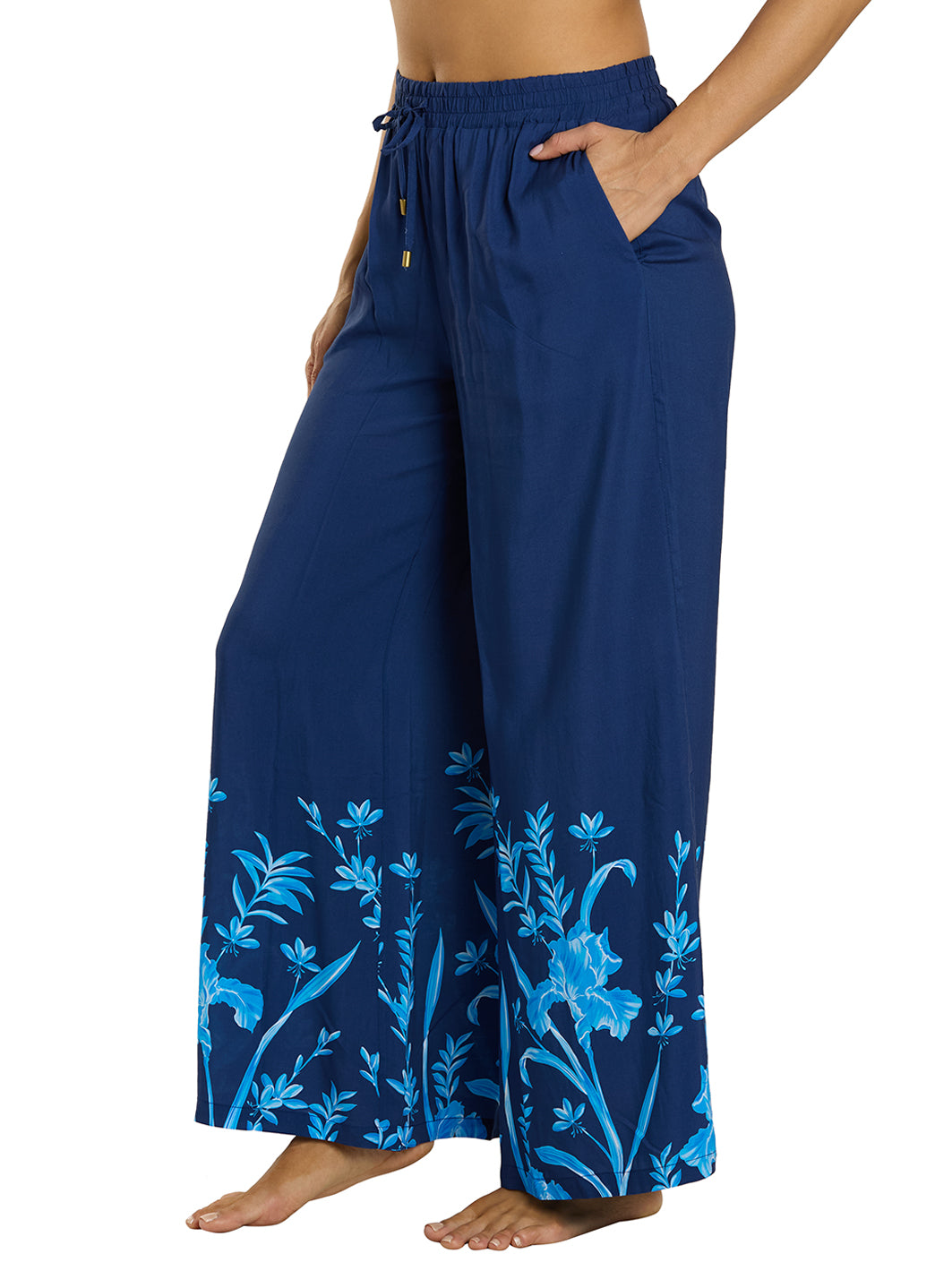 Jantzen Women's Botanical Bloom Josephine Cover Up Pants、mySite、noshort