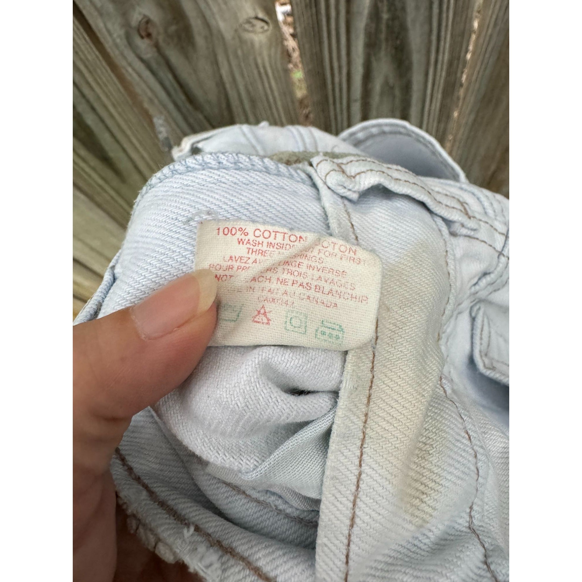 90's Levi's 531 Light Wash Cut Off Raw Hem Denim Jean Shorts 30、mySite、garagedoors4me