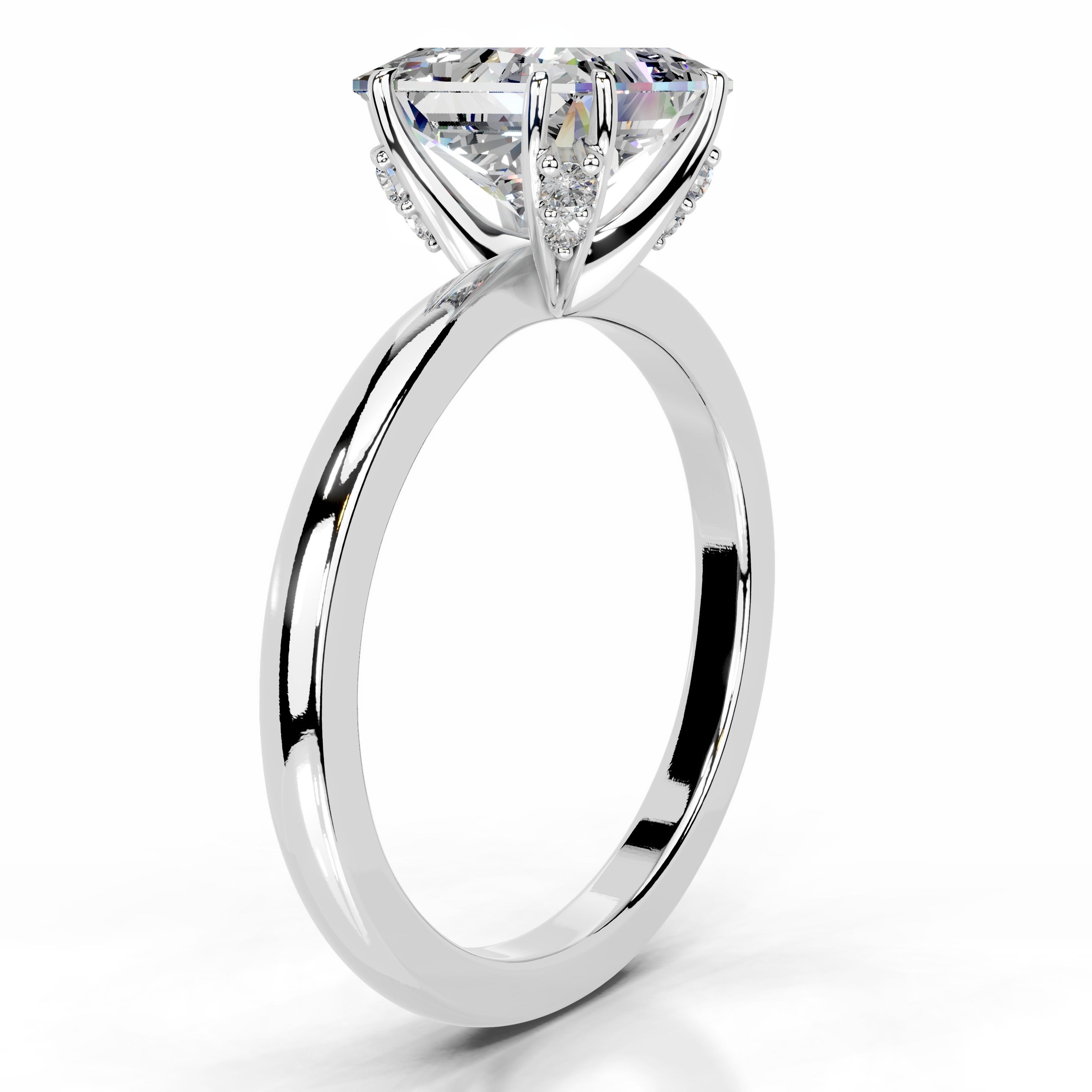 Collerina Moissanite & Diamond Ring - Platinum、mySite、hinf8tx79