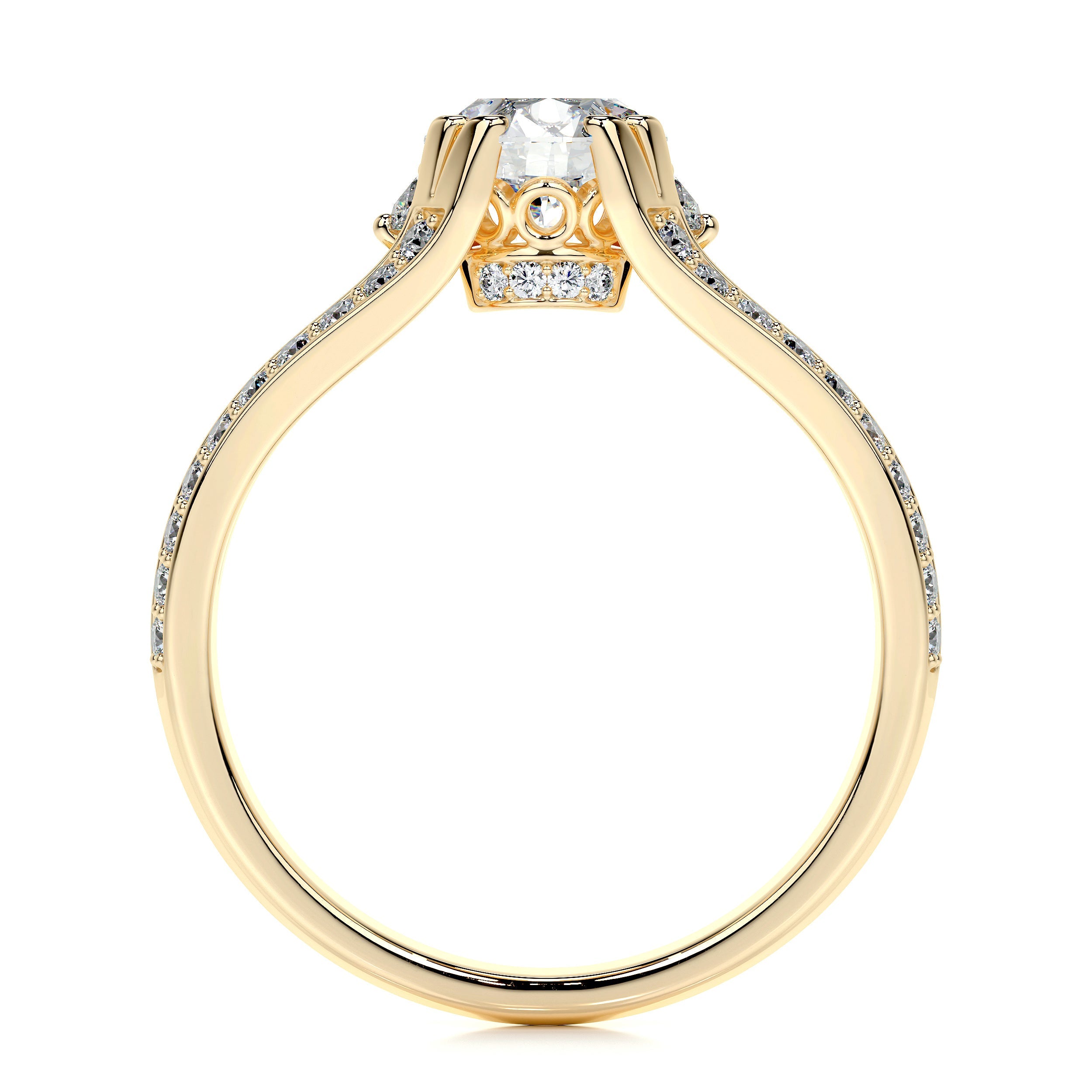 Alex Lab Grown Diamond Ring -18K Yellow Gold、mySite、hinf8tx79