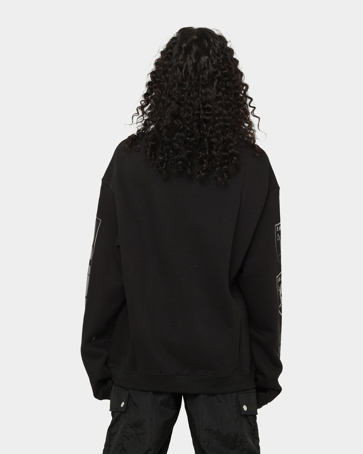 Majestic Athletic Las Vegas Raiders Graphic Fade Crewneck Faded Black、mySite、zt4zffjzw