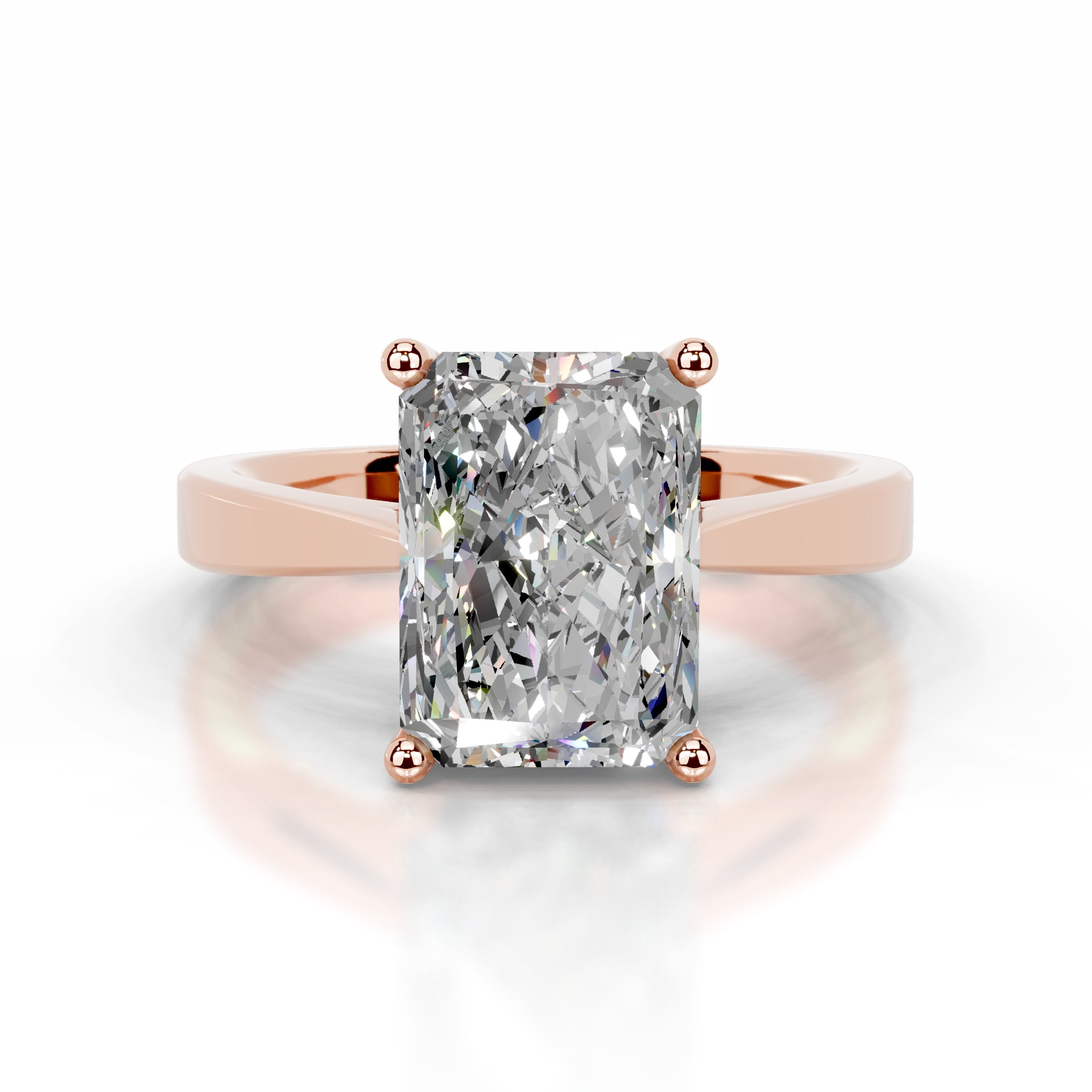 Mariana Moissanite Ring - 14K Rose Gold、mySite、hinf8tx79