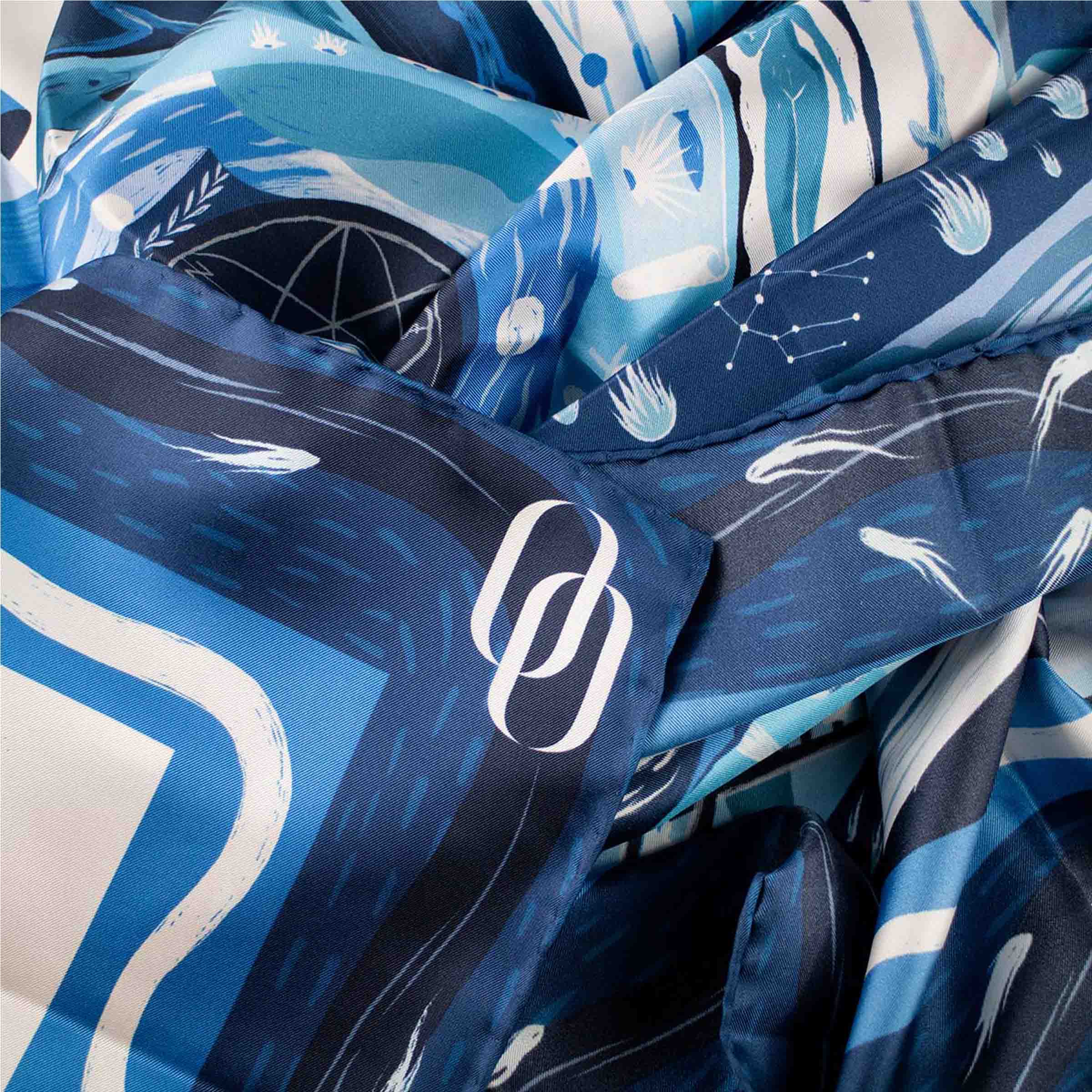 Silk Twill Stole PARADISO by Marco Brancato for Orequo、mySite、neckold