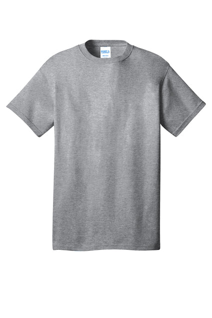 Port & Company Adult Core Cotton Tee - Grey、mySite、noshort