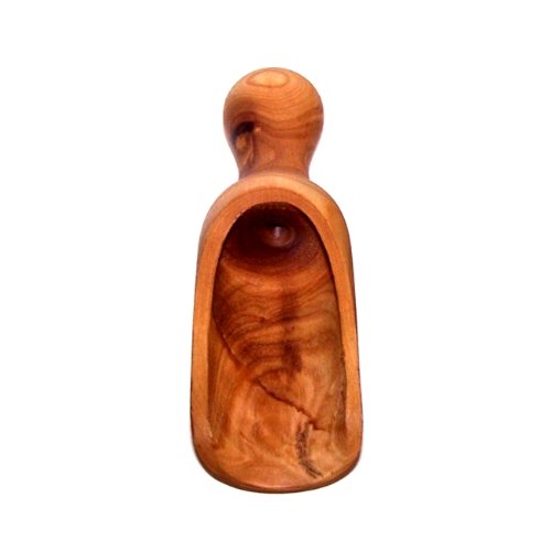 Handcrafted Olive Wood Salt Spoon or Scoop - Standard Size (Length 4.8) - Asfour Outlet Trademark、mySite、topwebapps