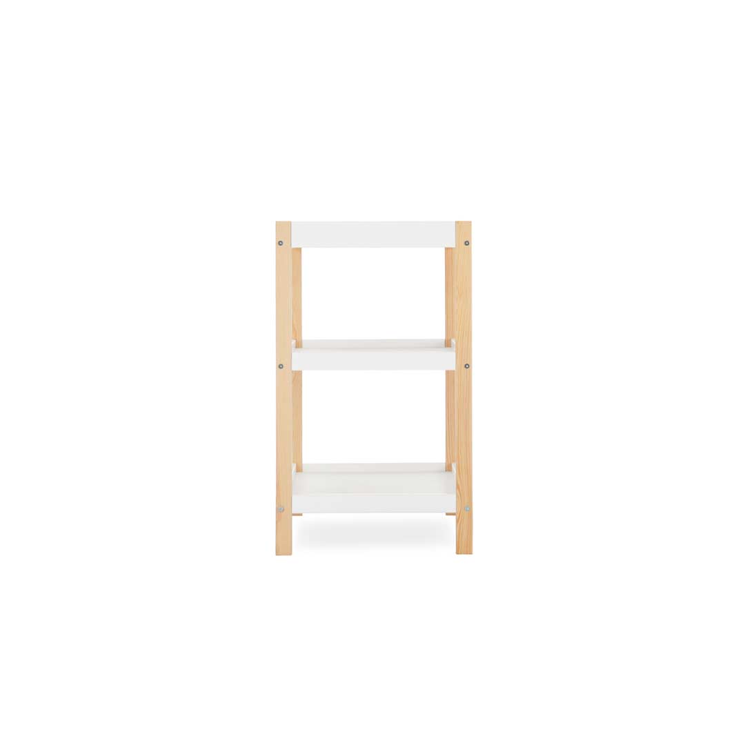  CuddleCo Nola 3 Piece Set Changer, Cot Bed + Clothes Rail - White/Natural、mySite、merchandisen