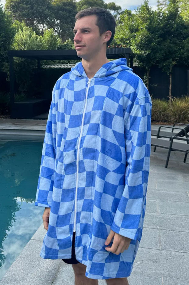  Tidal Checker Hooded Towelling Robe L/XL、mySite、justintrudeaud