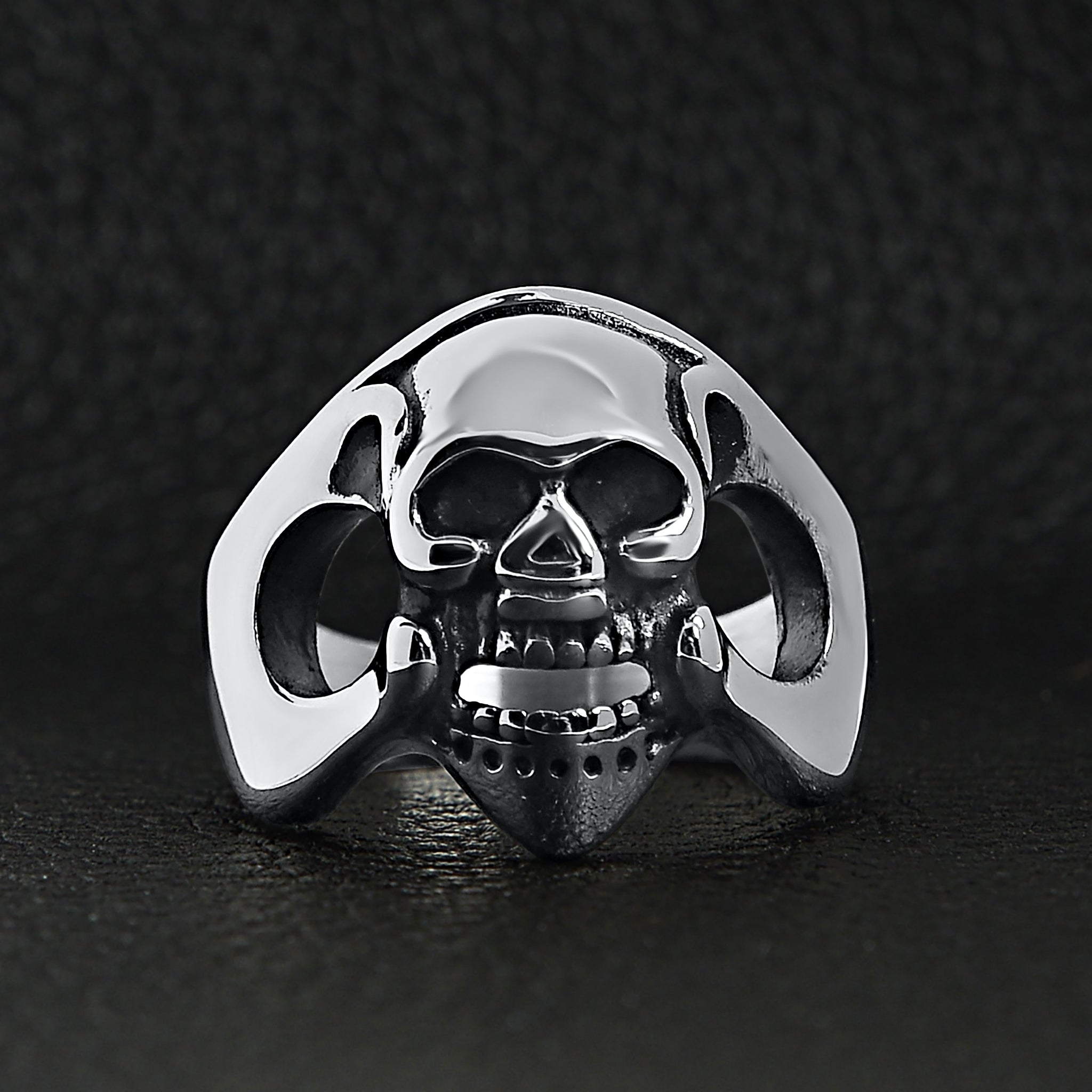 Stainless Steel Polished Skull Ring / SCR2059、mySite、dreamappss