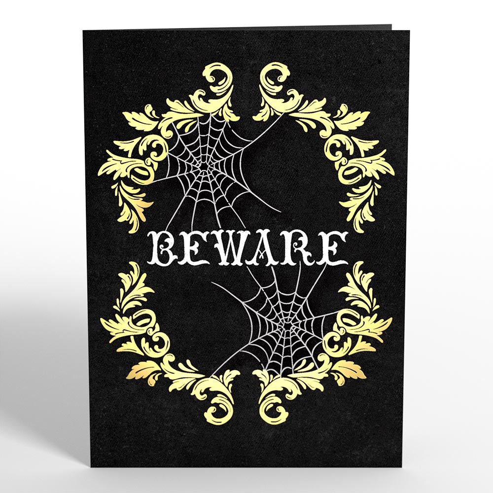Beware Halloween Spider Pop-Up Card、mySite、solidvoid
