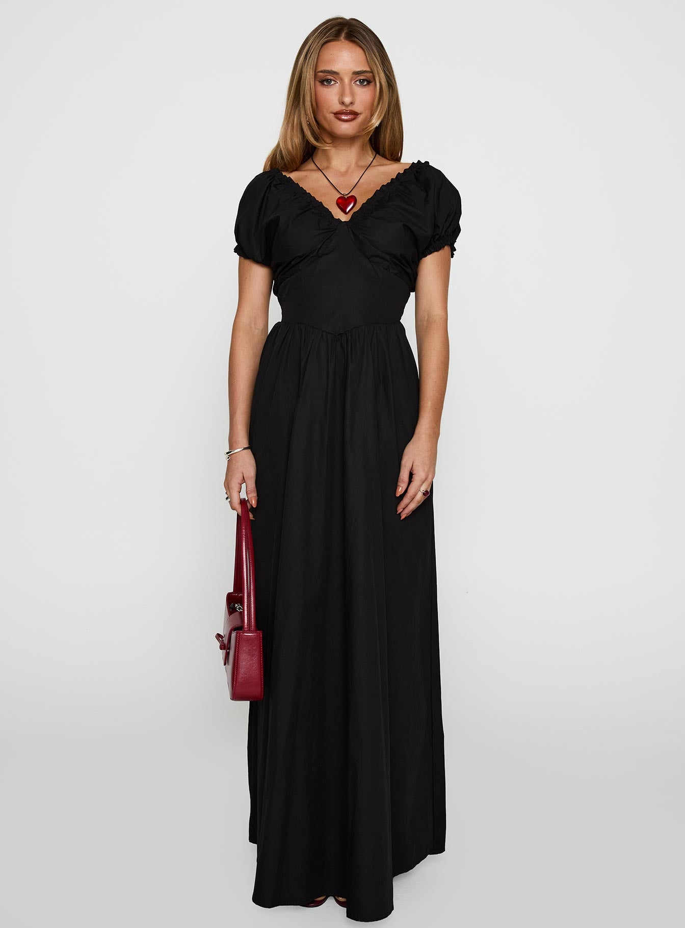 Breeanna Maxi Dress Black、mySite、solidvoid