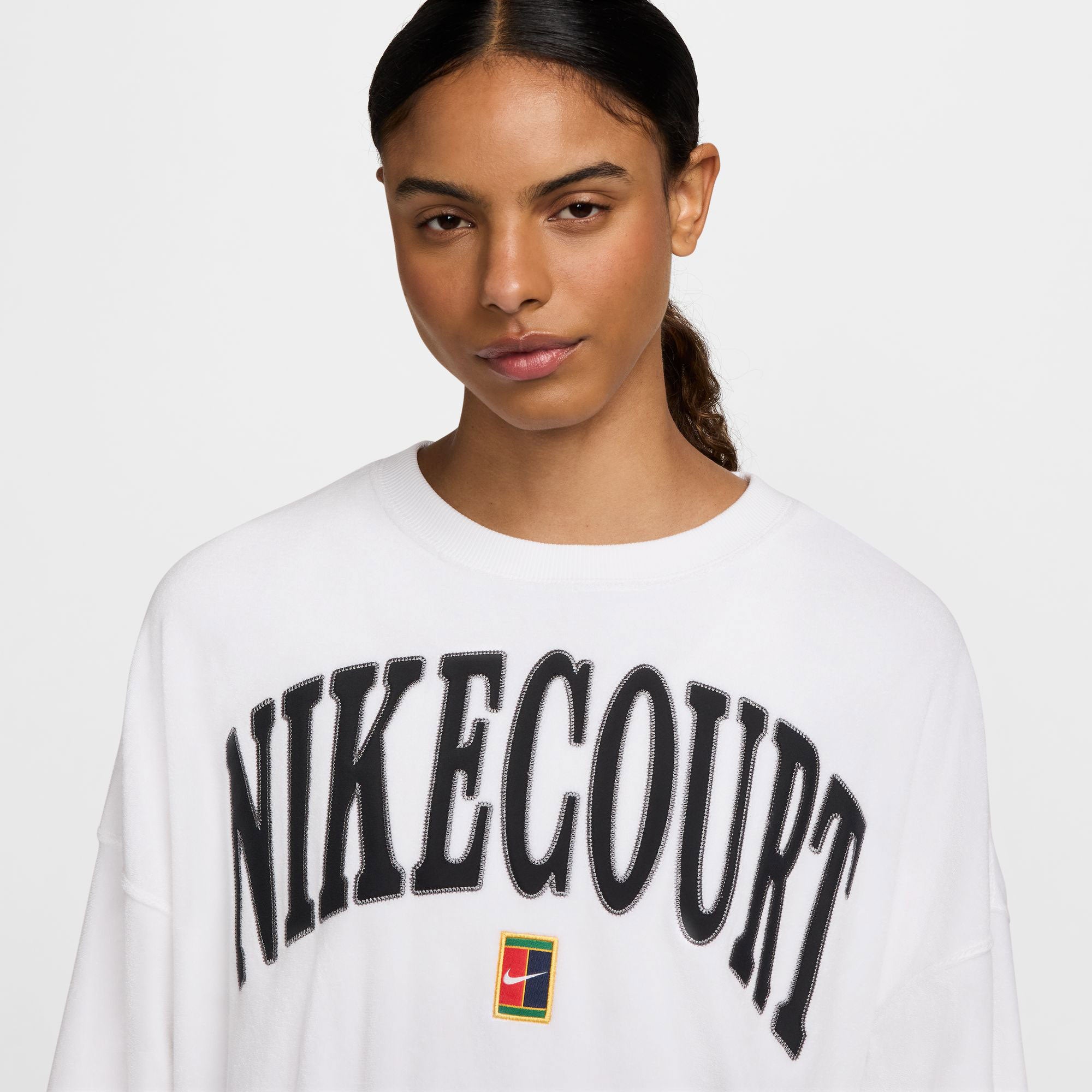 NikeCourt Heritage Women's Oversized Graphic Tennis Sweater
