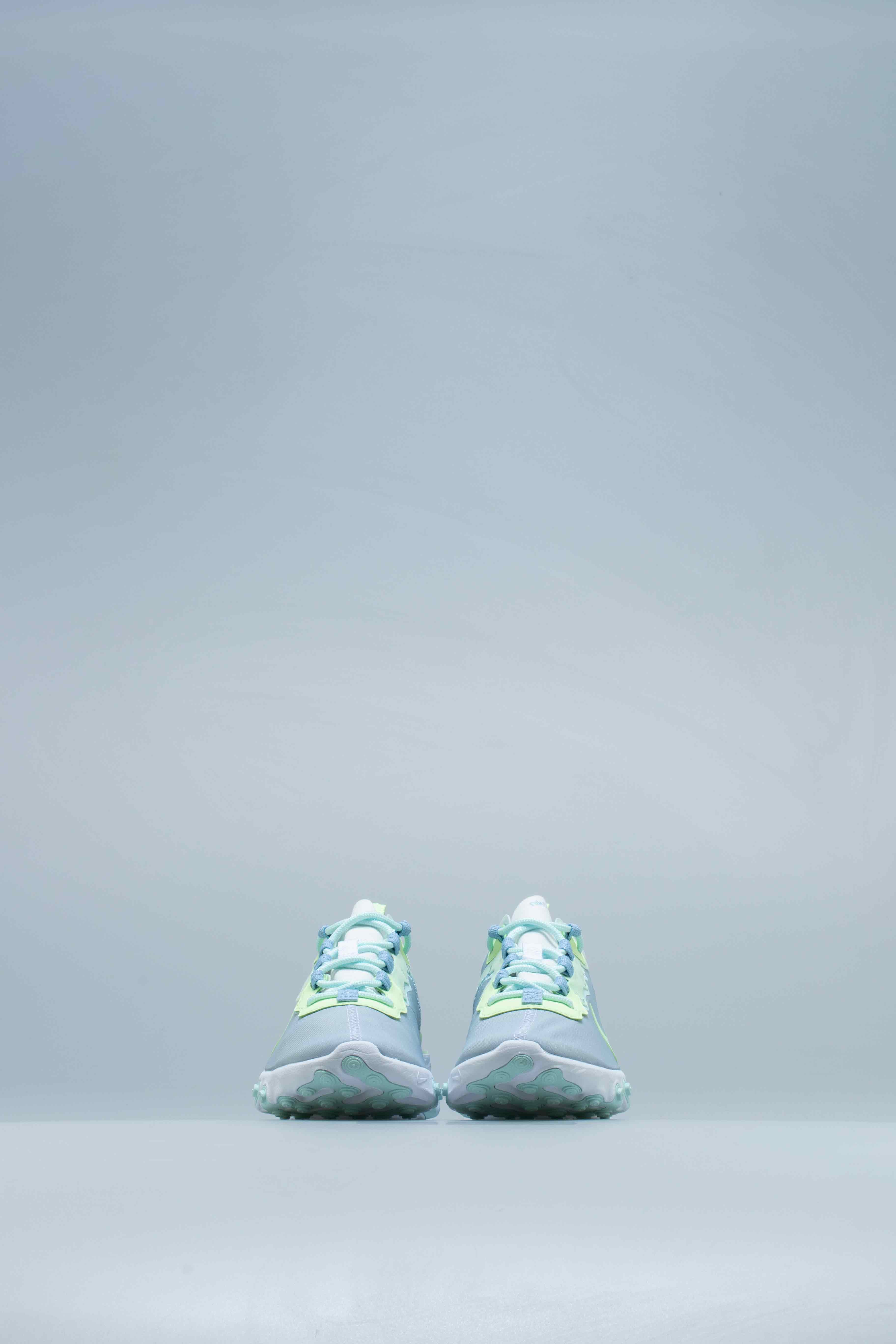 React Element 55 Womens Lifestyle Shoe - White/Frosted Spruce-Barely Volt、mySite、dreamappss