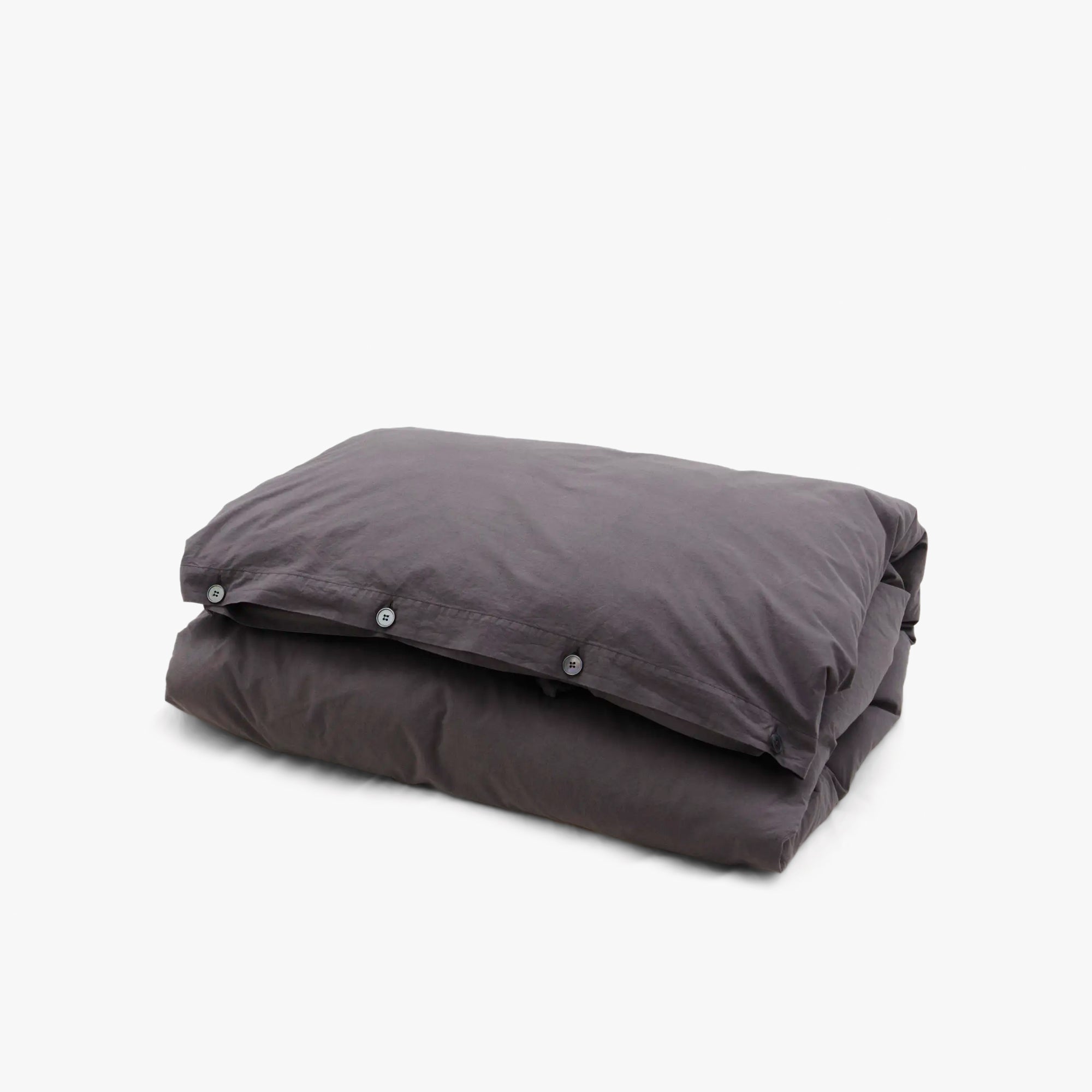  Tekla Cotton Percale Duvet Cover Queen / Dark Taupe、mySite、merchandisen