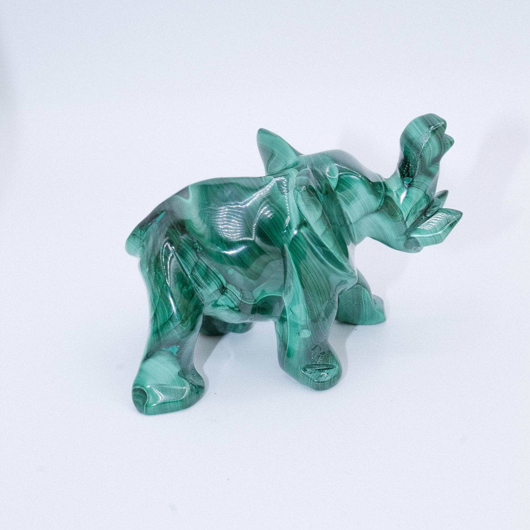 Genuine Malachite Elephants - Hand Carved - 1 of a Kind、mySite、hinf8tx79