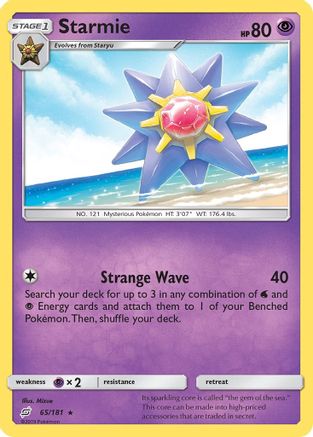 Starmie (65/181) Sun & Moon: Team Up、mySite、waistdrama