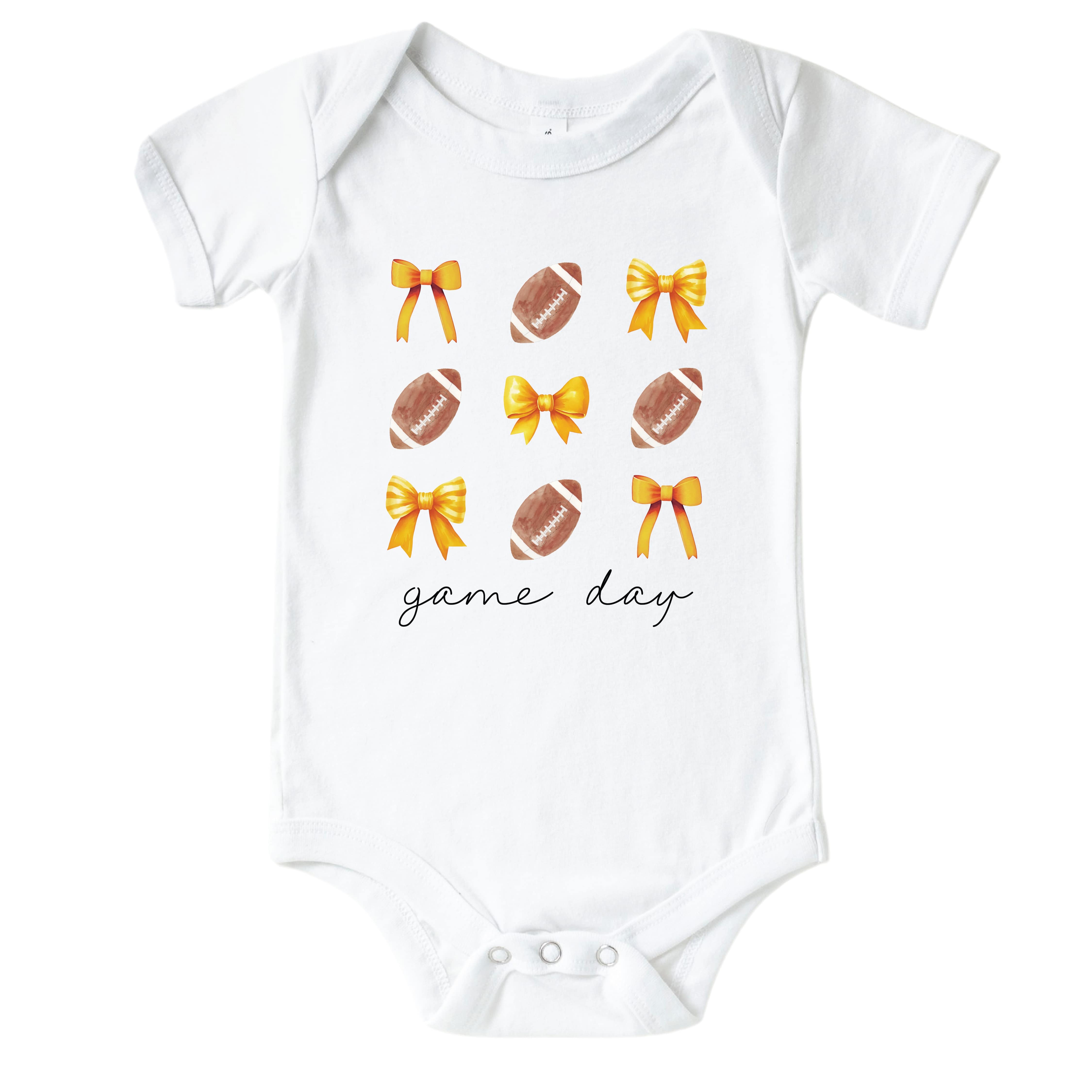  University of Missouri | Footballs & Bows Graphic Bodysuit、mySite、layawaytickets