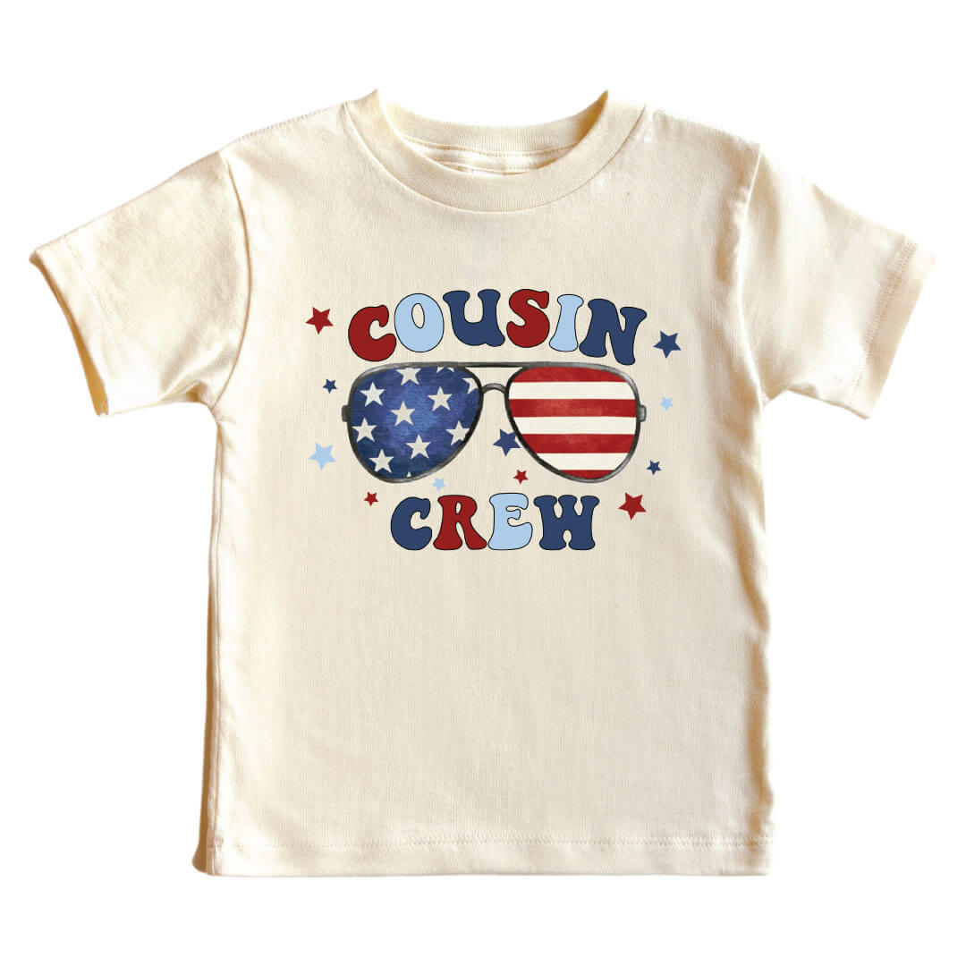  American Cousin Crew Kids Graphic Tee | Natural、mySite、layawaytickets