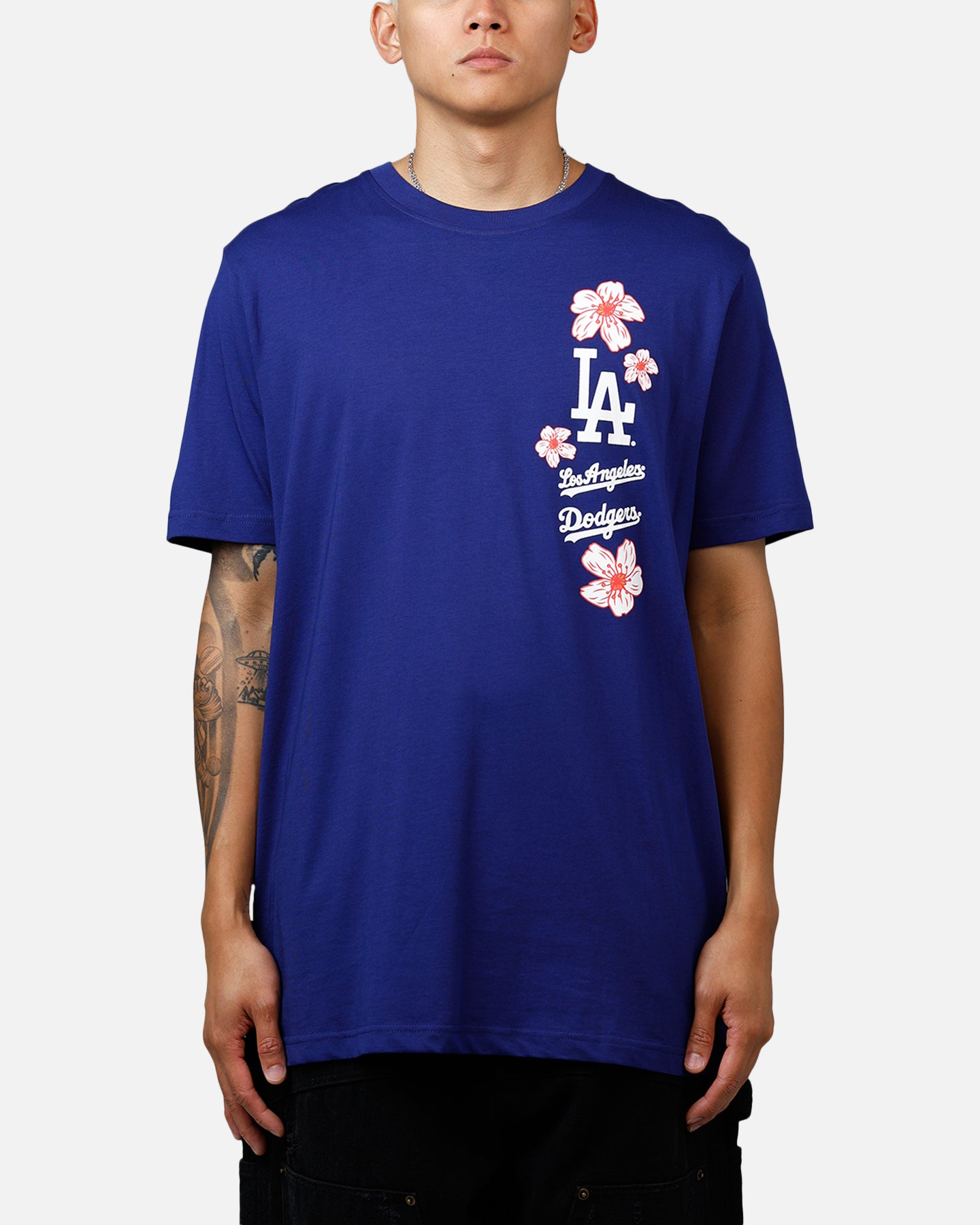 New Era Los Angeles Dodgers Cherry Blossom T-Shirt Blue、mySite、zt4zffjzw