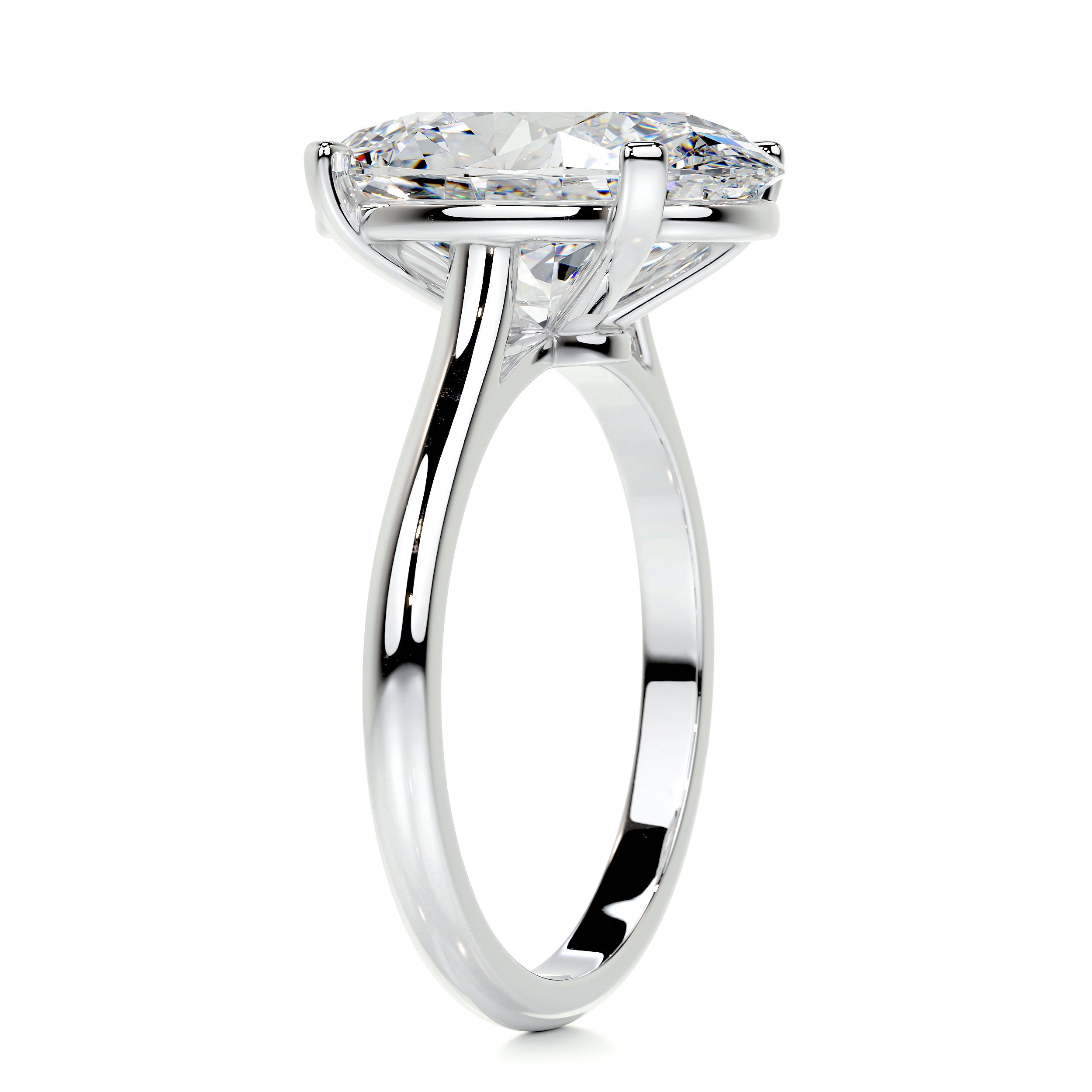Ozi Moissanite Ring -14K White Gold、mySite、hinf8tx79
