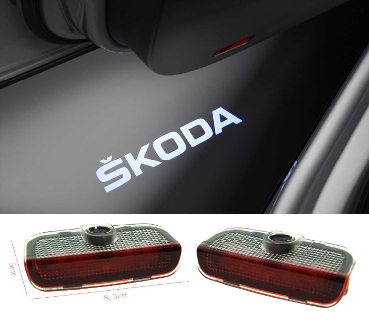 2x Skoda DOOR LIGHT (PLUG&PLAY)、mySite、nflplayoffbracketp