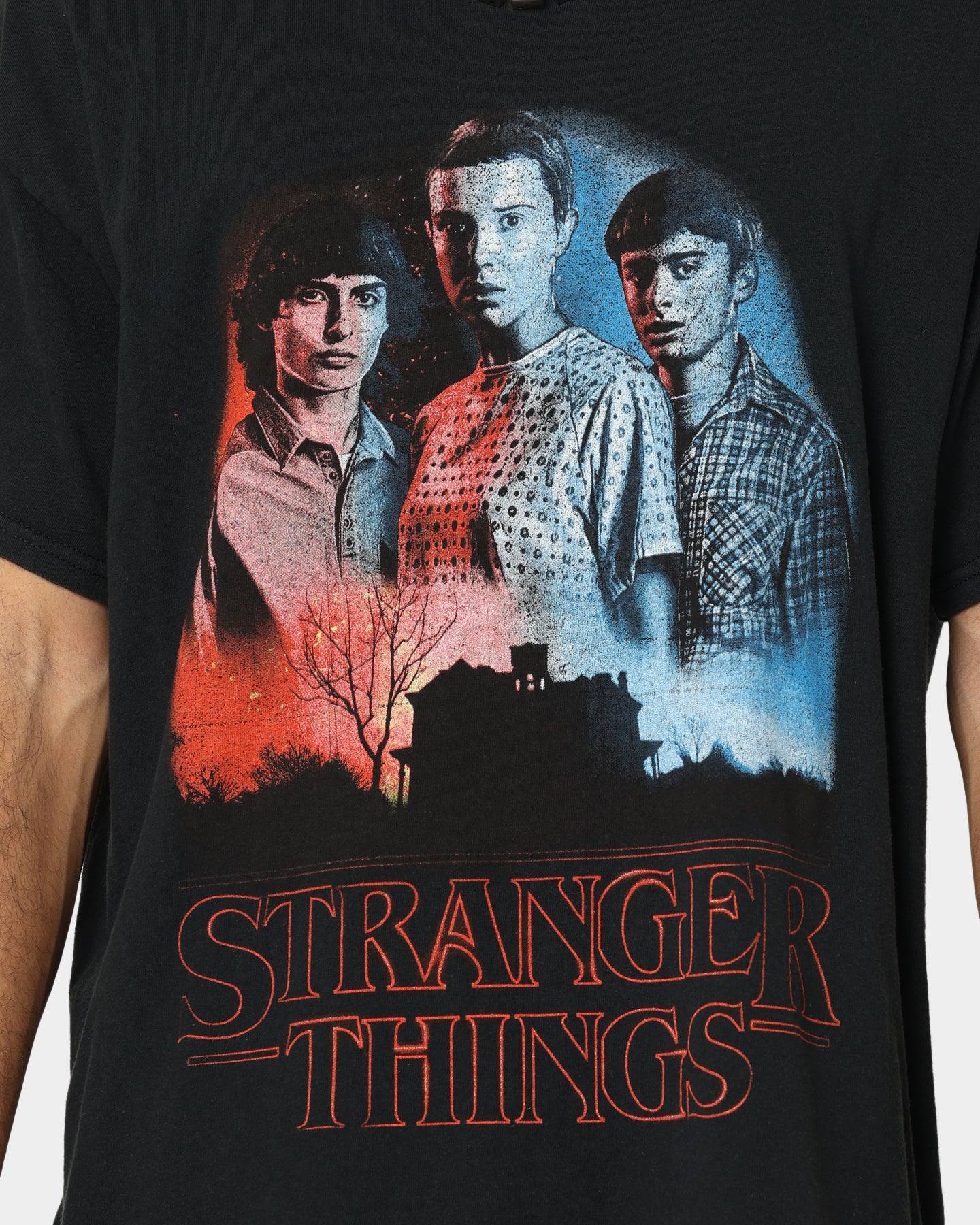 Goat Crew X Stranger Things Beginning Vintage T-Shirt Washed Black、mySite、zt4zffjzw