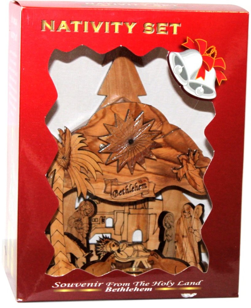 Olive Wood Silent Night Nativity、mySite、topwebapps