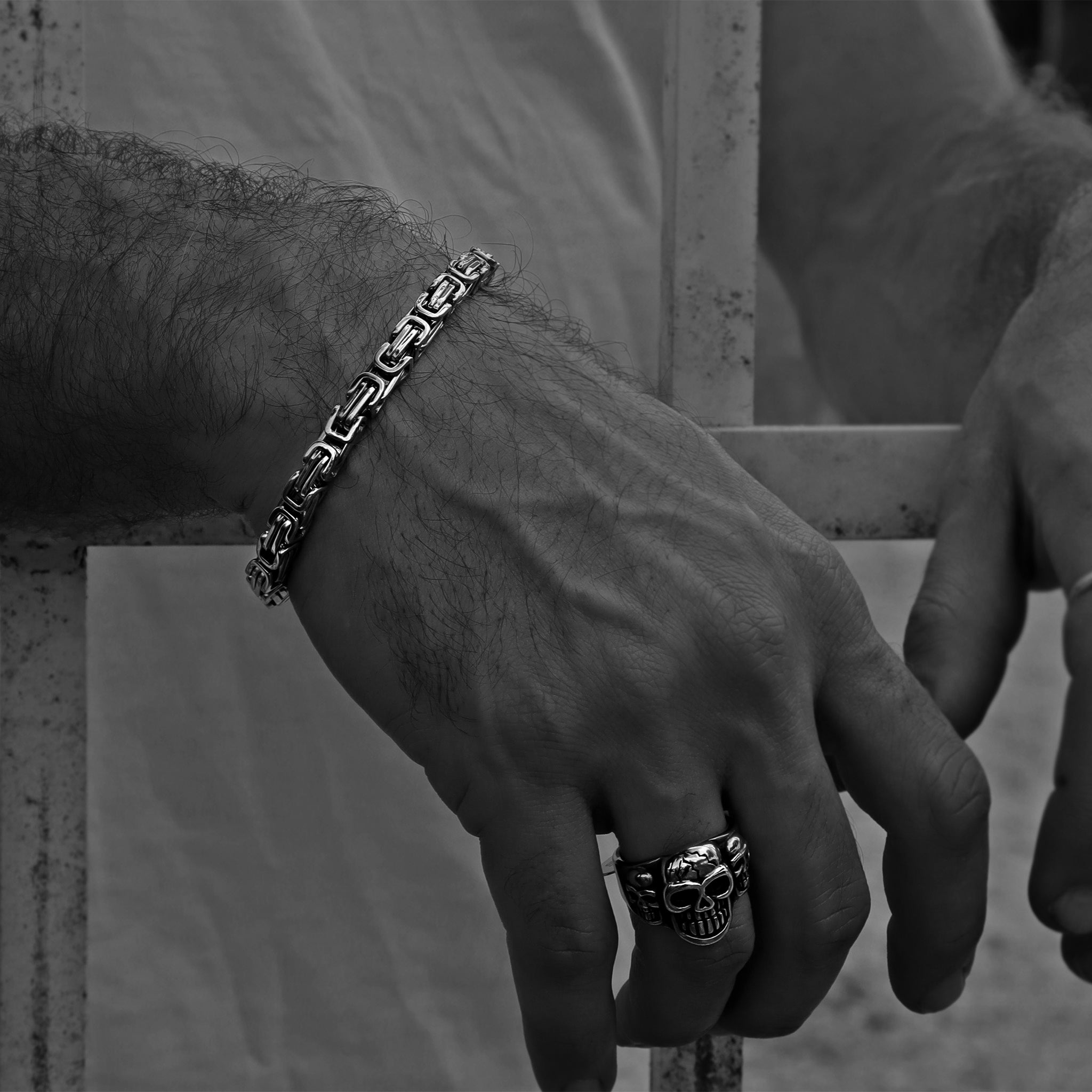 Stainless Steel Byzantine Chain Bracelet / BRJ9087、mySite、dreamappss