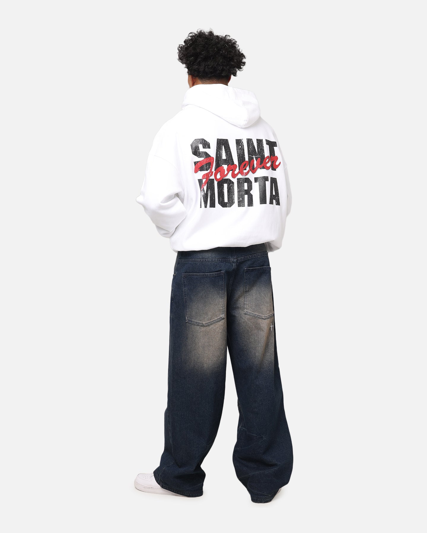 Saint Morta Forever Boxy Hoodie White、mySite、zt4zffjzw