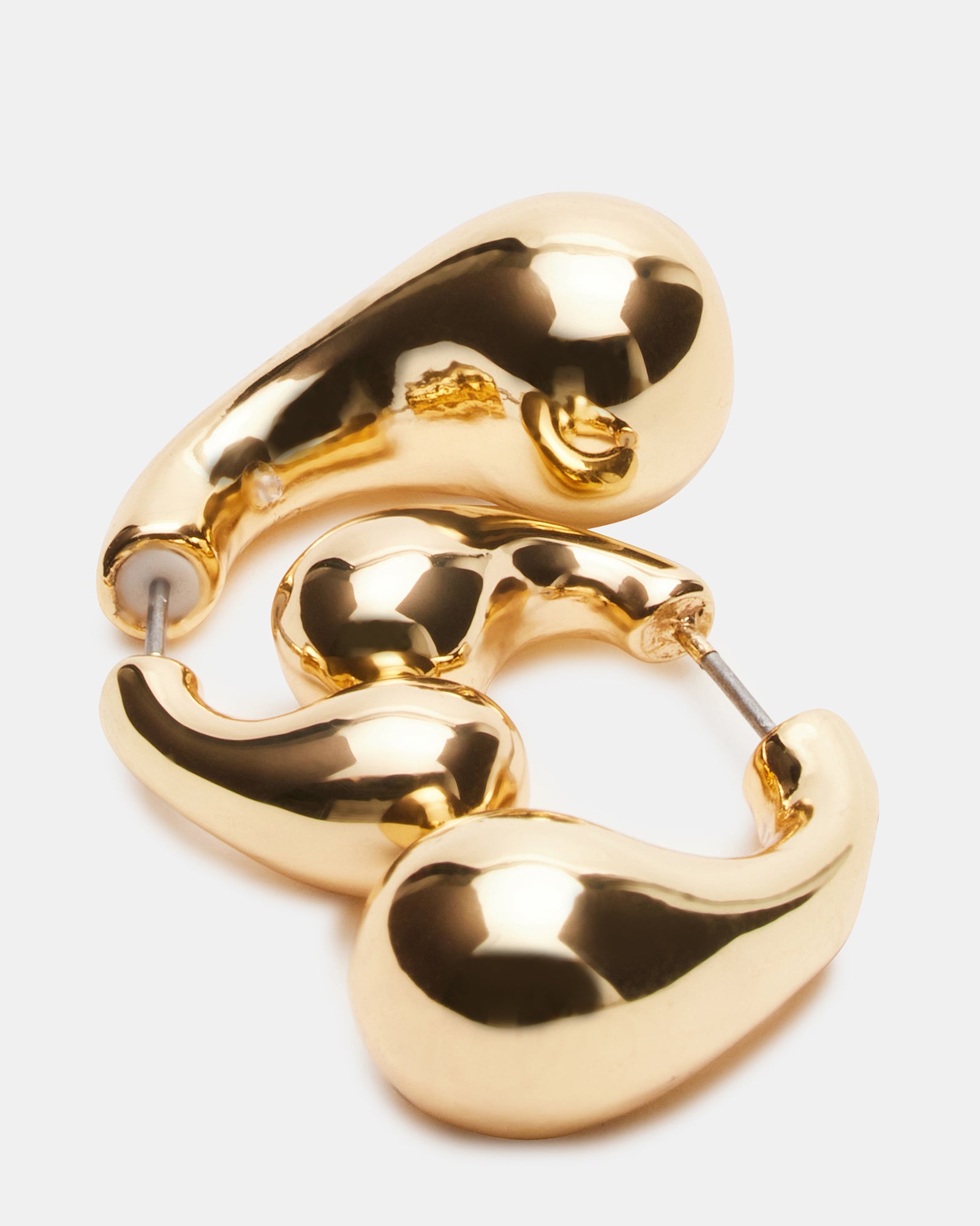 FRONT/BACK TEARDROP EARRINGS GOLD、mySite、gtrtttuynbv