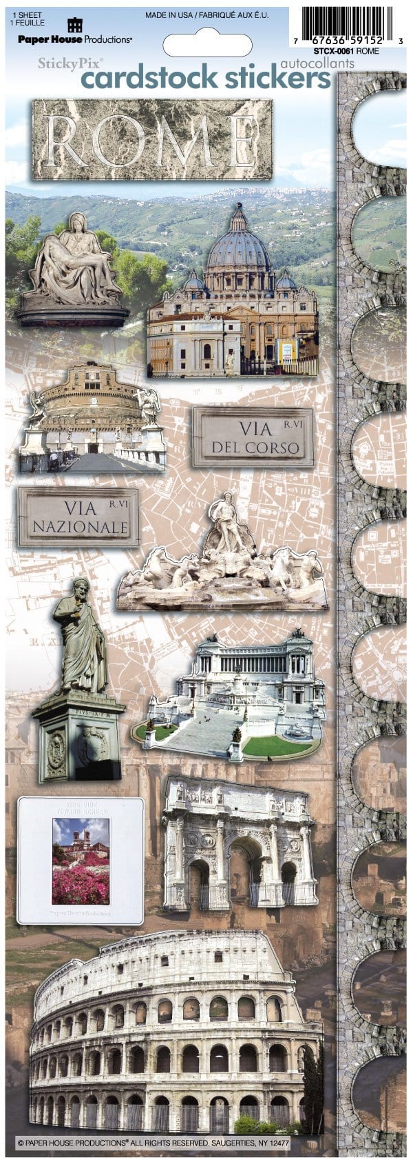  Scrapbook Stickers - Rome、mySite、ghnorth